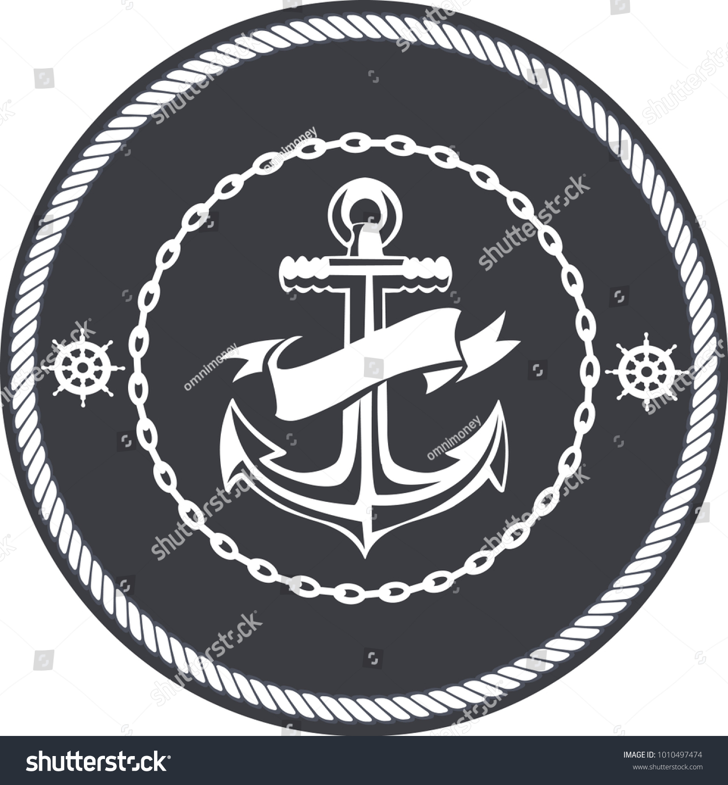 Vintage Marine Anchor Stock Illustration Shutterstock