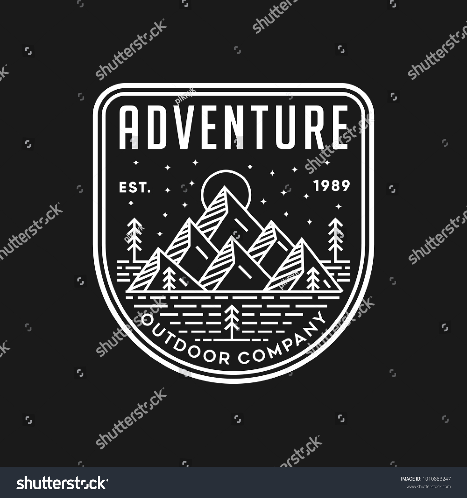 Mountain Adventure Vector Logoicon Illustration Stock Vector (Royalty ...