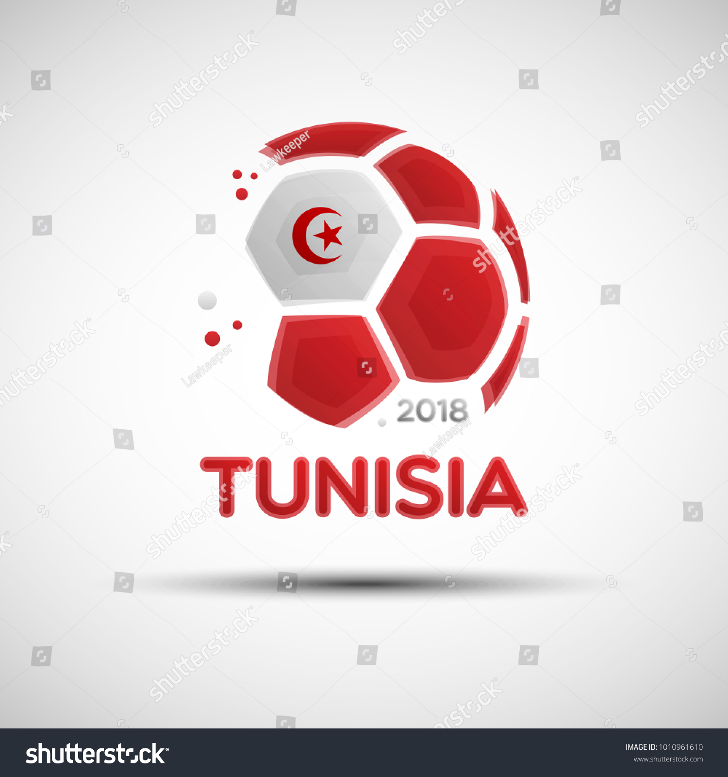 Football Championship Banner Flag Tunisia Vector Stock Vector (Royalty ...