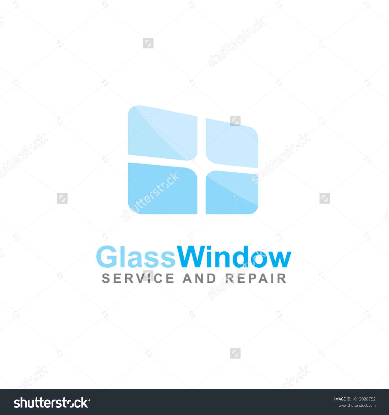 Logo Repair Window Glass Stock Vector (Royalty Free) 1012028752 ...