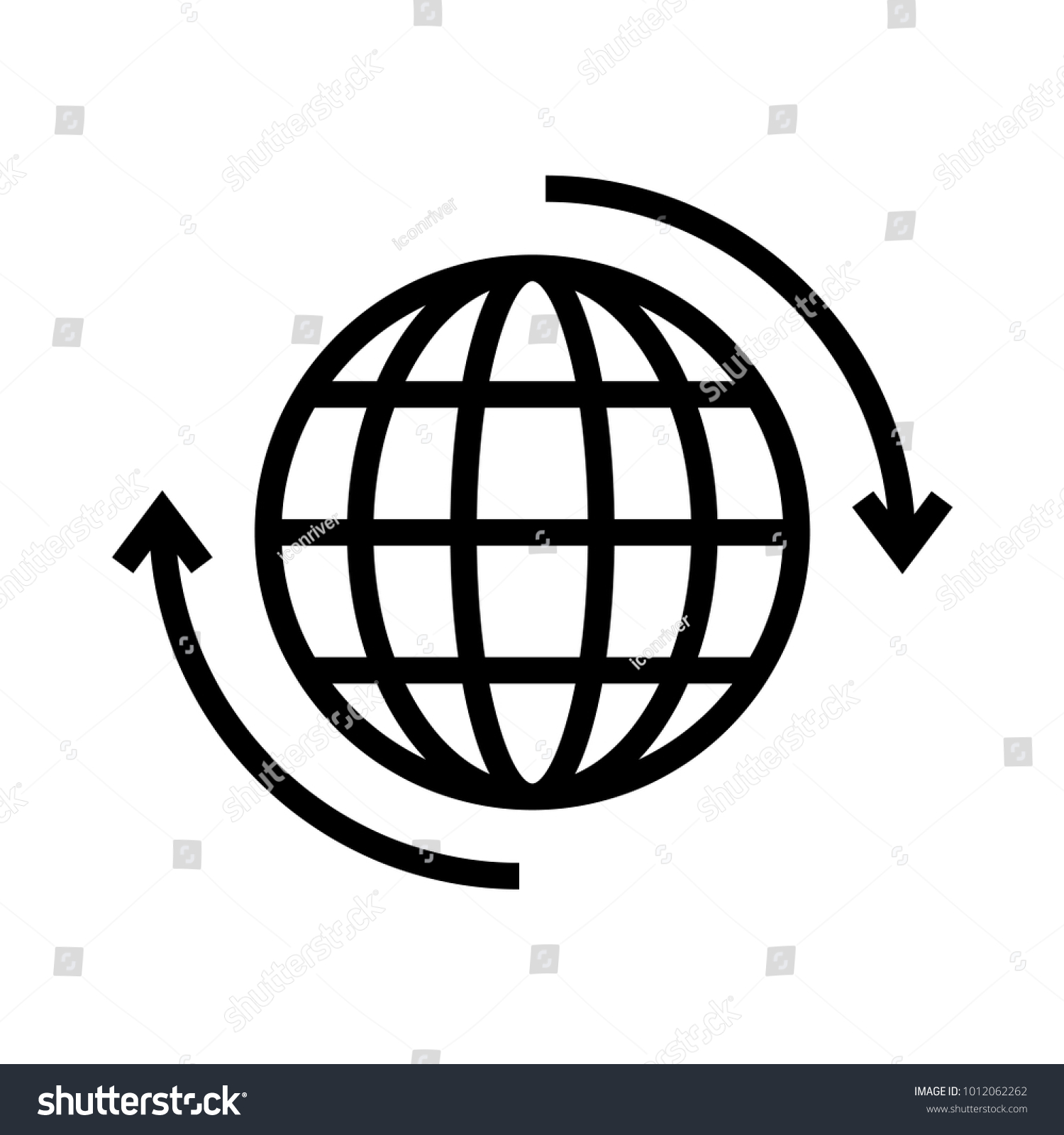 Global Earth Map Stock Vector Royalty Free 1012062262 Shutterstock 0674