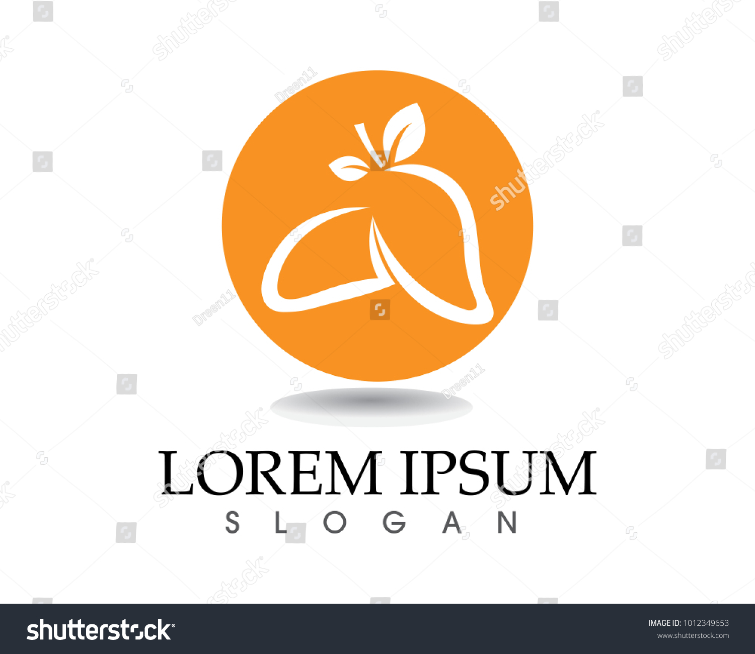 Mango Fruits Logo Symbols Stock Vector (Royalty Free) 1012349653 ...