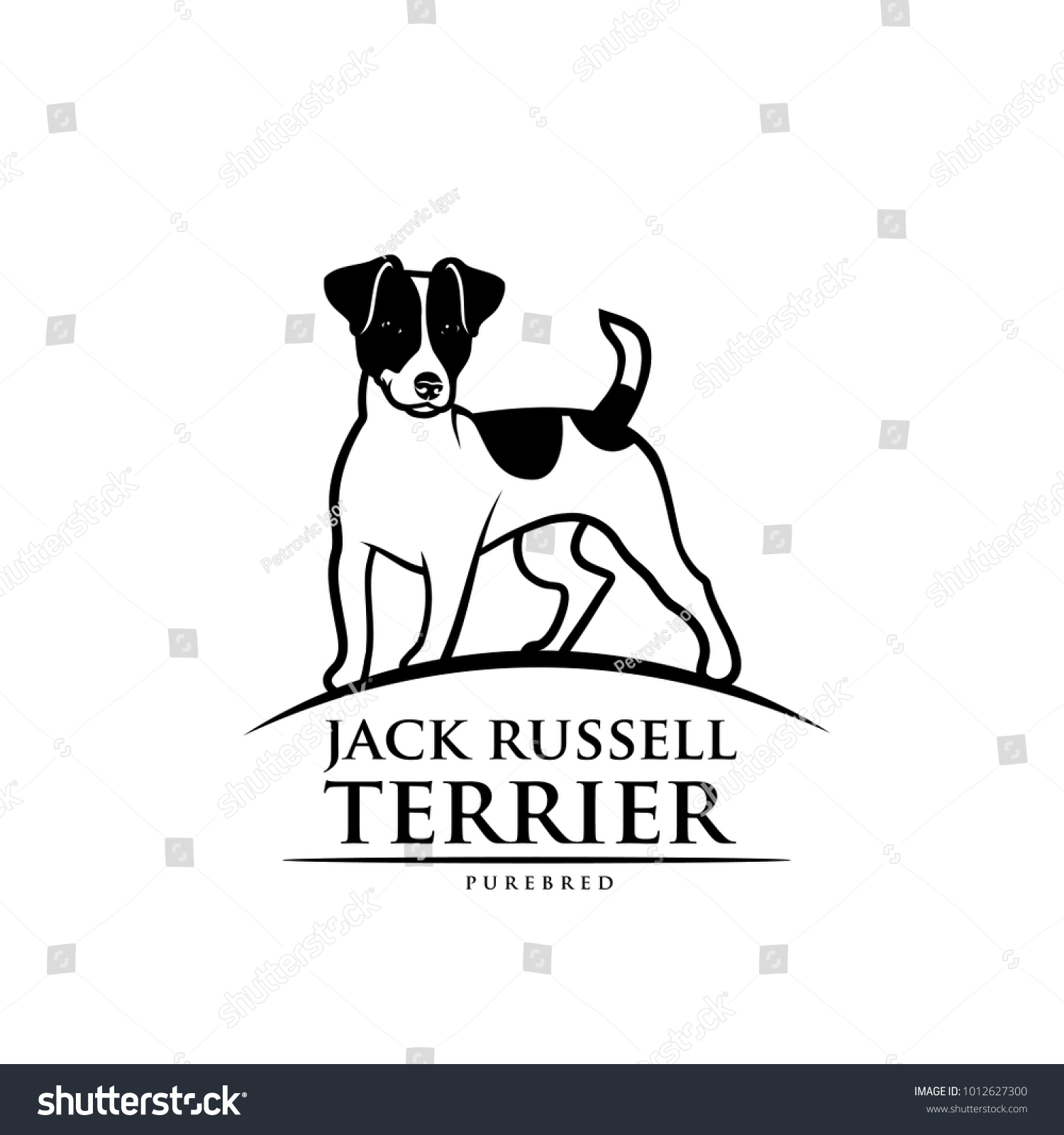 Логотип Джек Рассел терьер