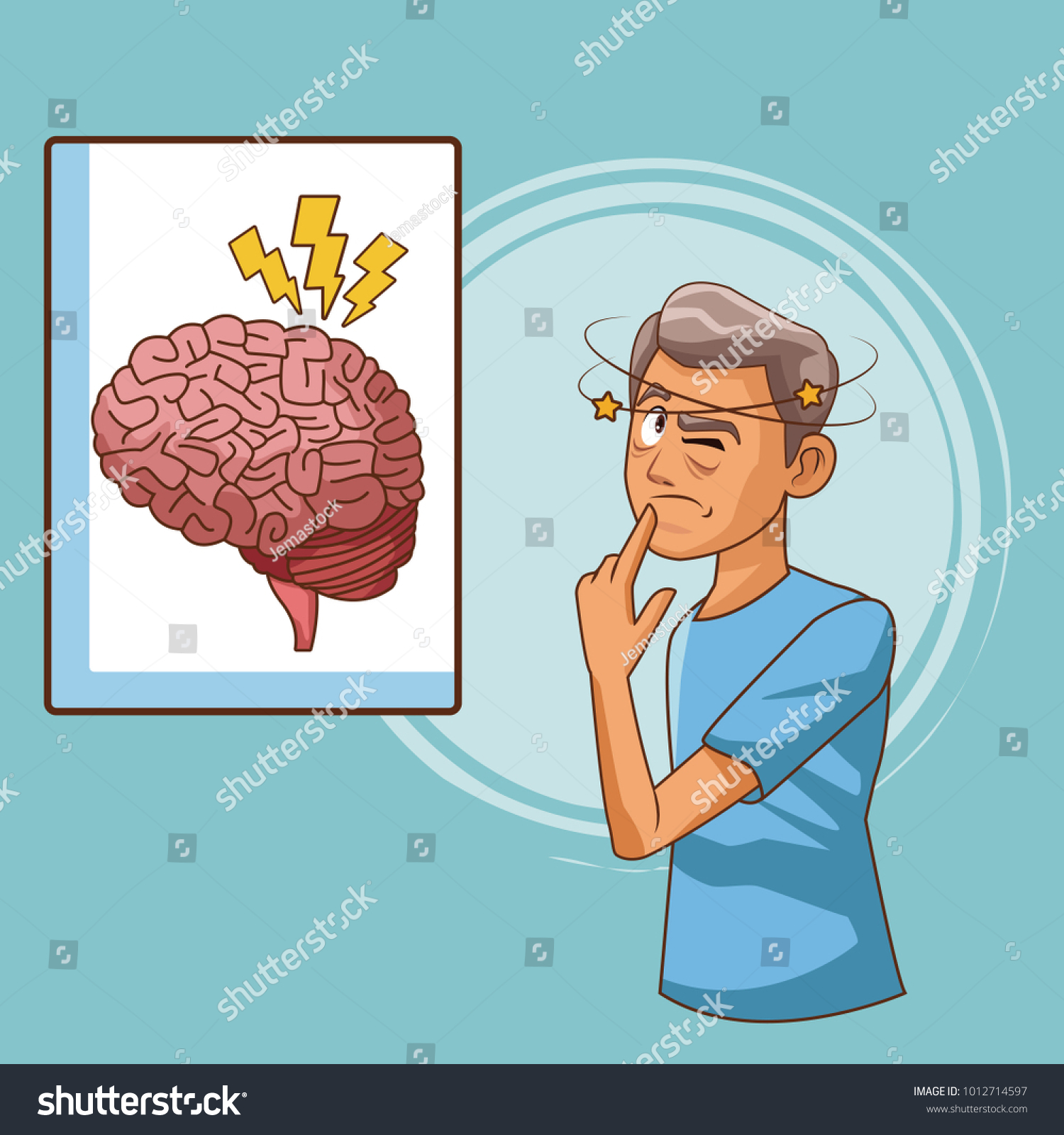 Parkinsons Disease Cartoon Stock Vector (Royalty Free) 1012714597 ...