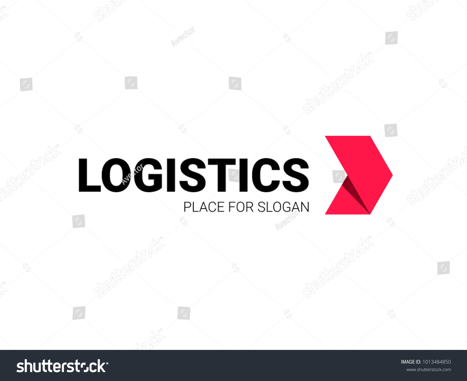 Transport Logistic Logo Express Arrow Moving Stock Vector (Royalty Free ...