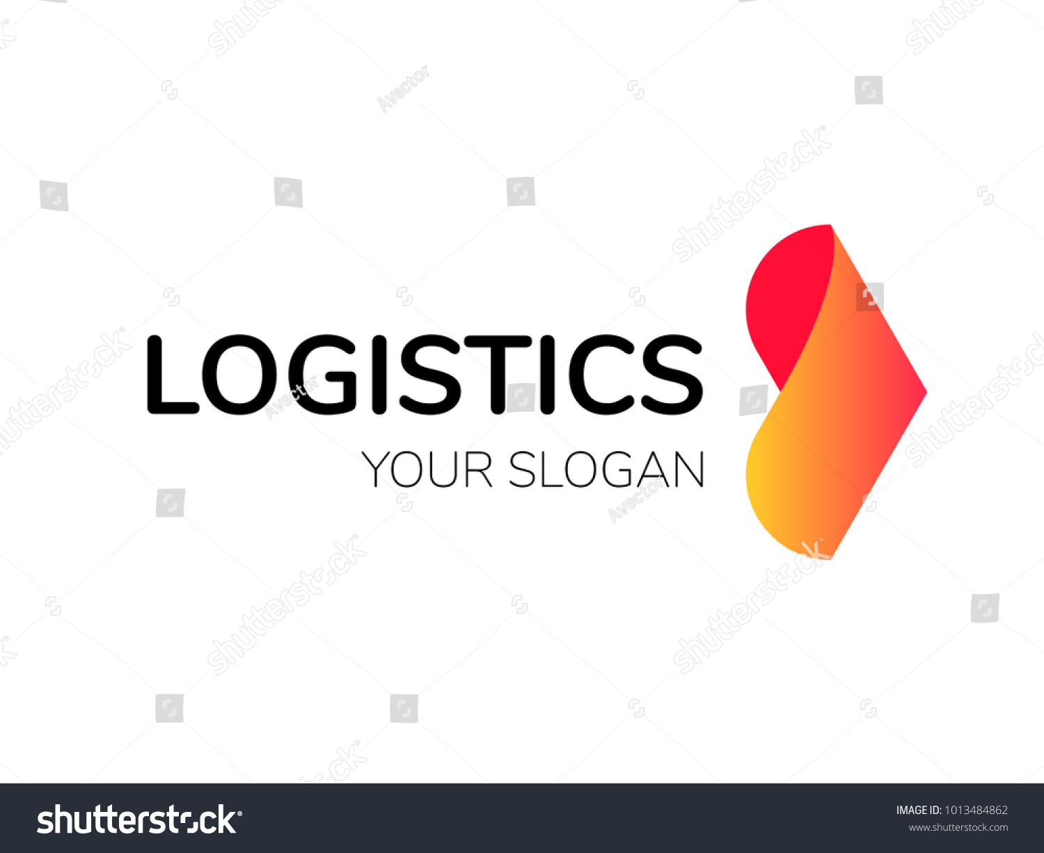 Transport Logistic Arrow Logo Fro Courier Stock Vector (Royalty Free ...