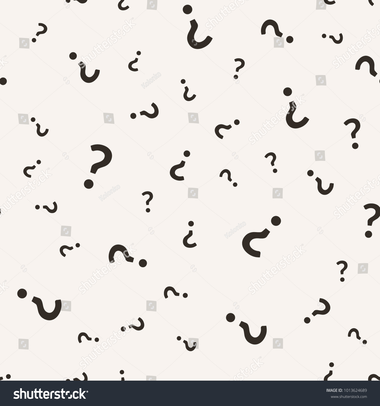 Question Mark Seamless Pattern Vector Seamless Stock Vector Royalty Free 1013624689 Shutterstock 5888