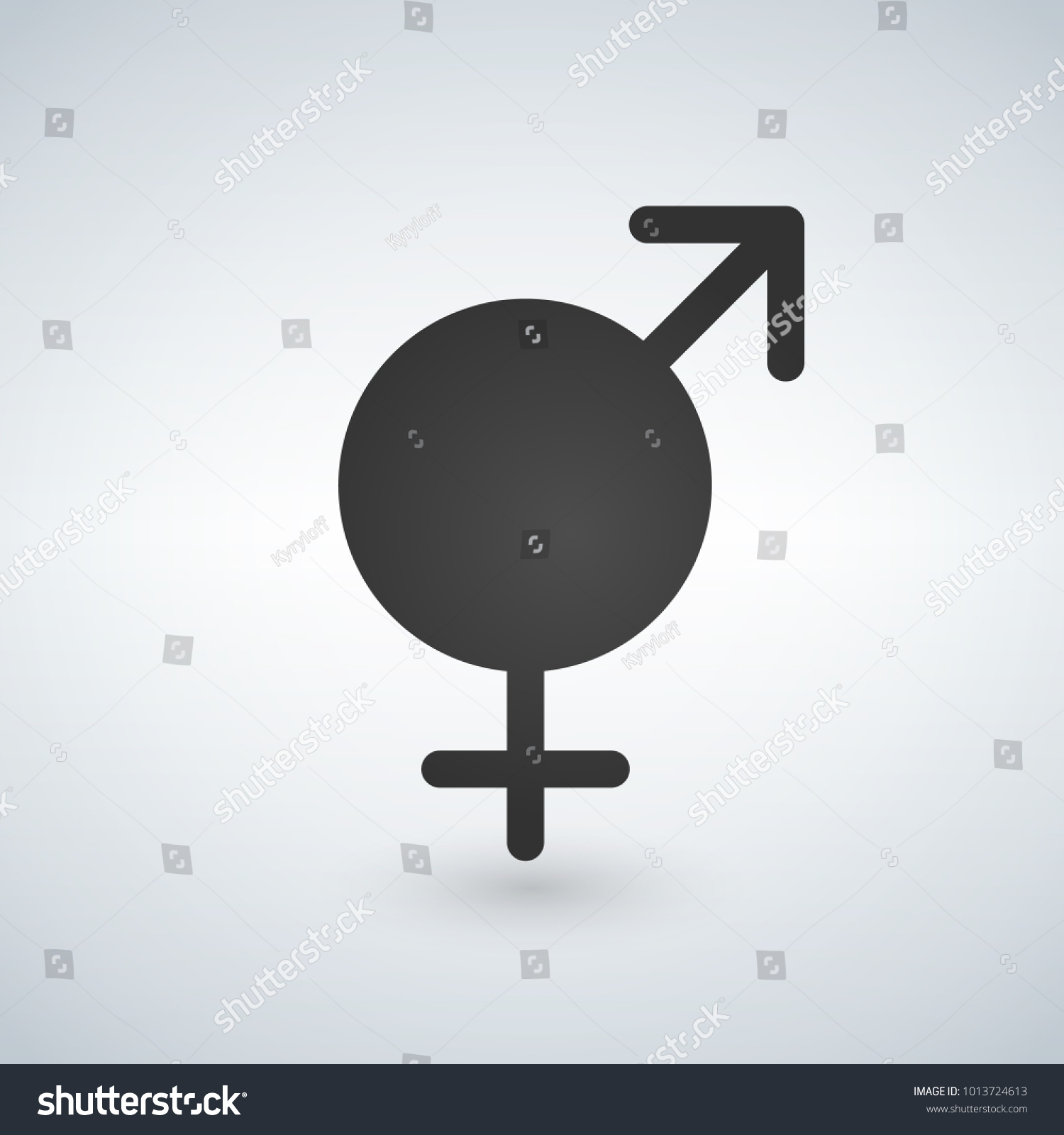 Male Female Sex Symbol Black Vector Stock Vector Royalty Free Shutterstock