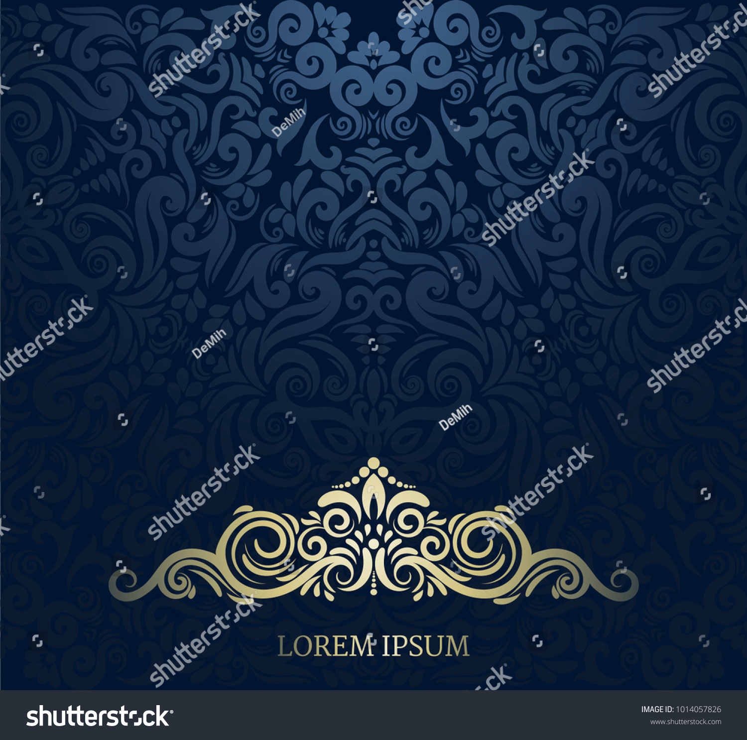 Vintage Card Invitation Wedding Template Vignette Stock Vector (Royalty ...