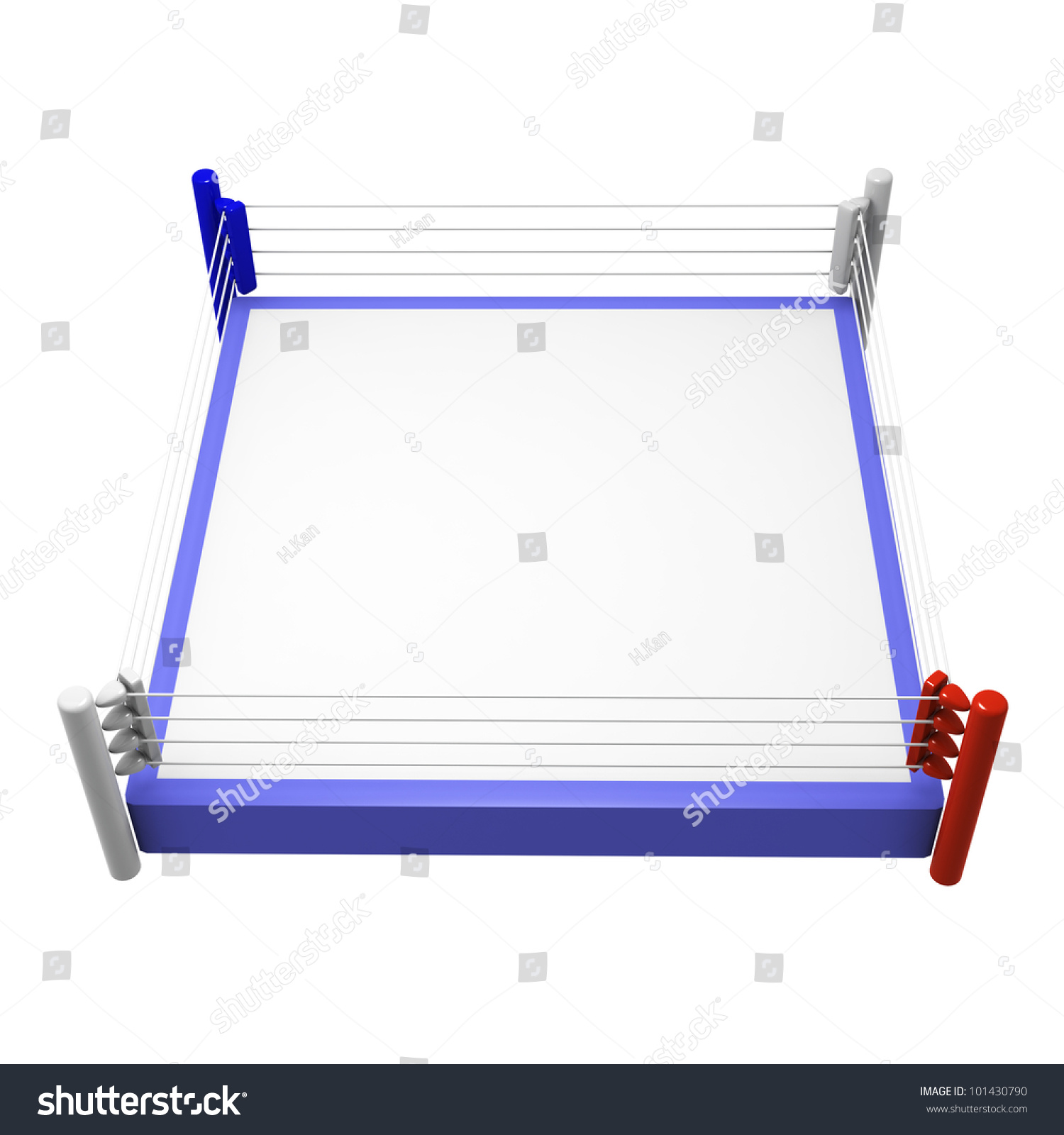 Boxing Ring On White Background Stock Illustration 101430790 Shutterstock   Stock Photo Boxing Ring On White Background 101430790 