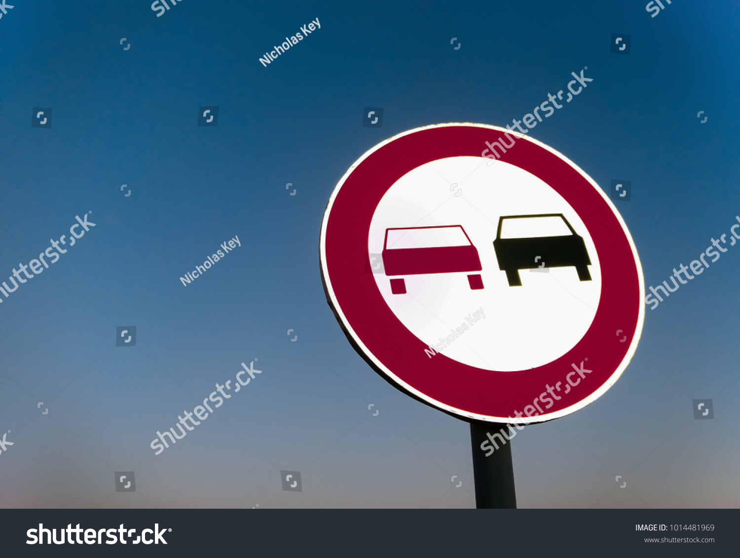 Car Sign Sky Background Stock Photo 1014481969 | Shutterstock