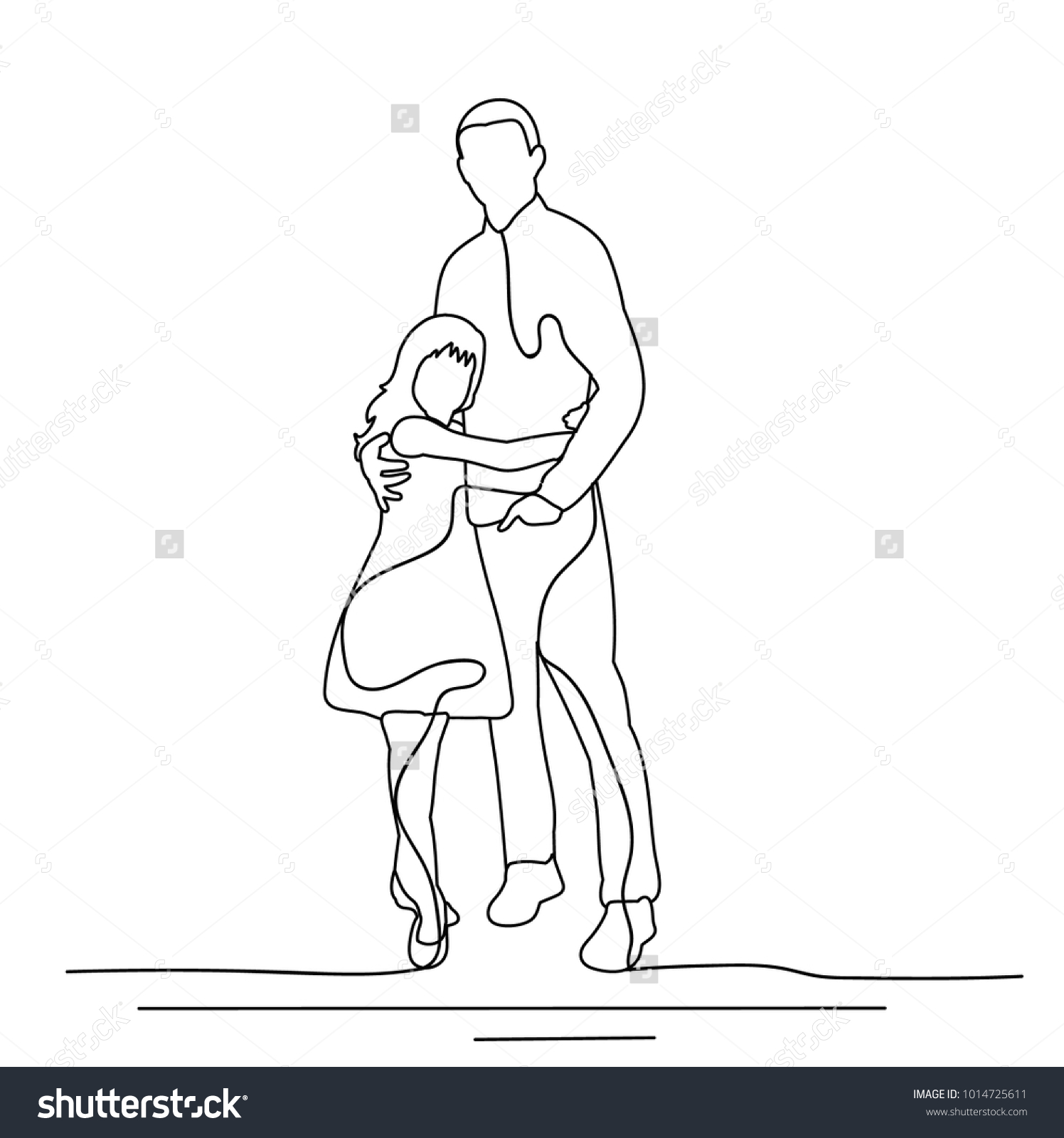 Sketch Brother Sister Stock Vector (royalty Free) 1014725611 