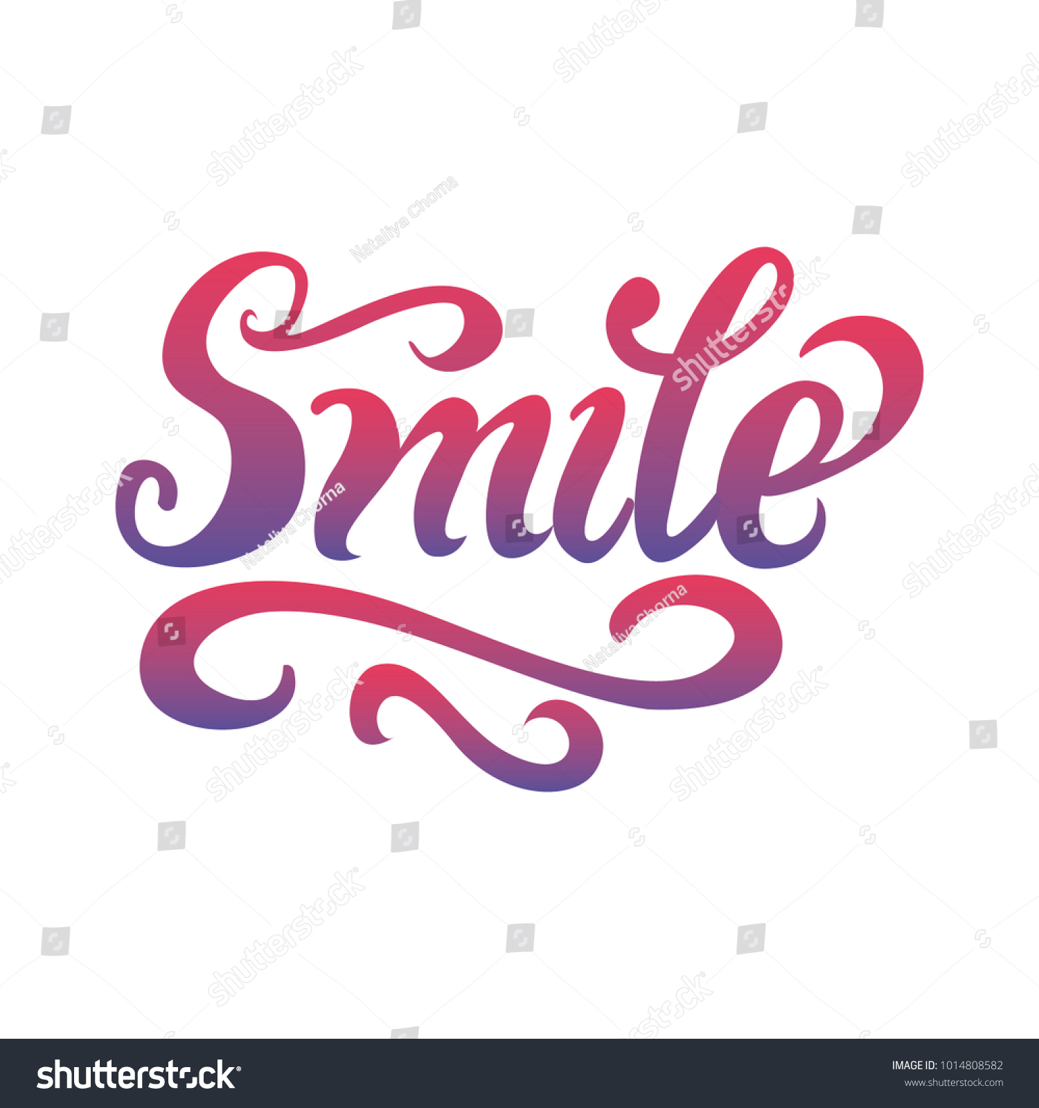 Smile Hand Lettering Vector Logo Logo Stock Vector Royalty Free 1014808582 Shutterstock 9423