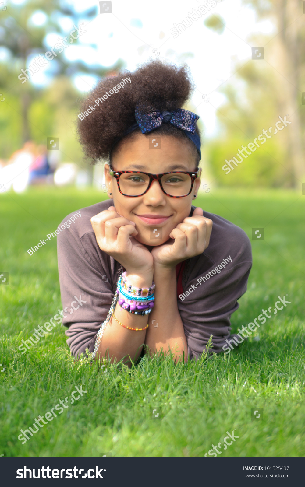 African American Black Girl Child Park Stock Photo 101525437 | Shutterstock