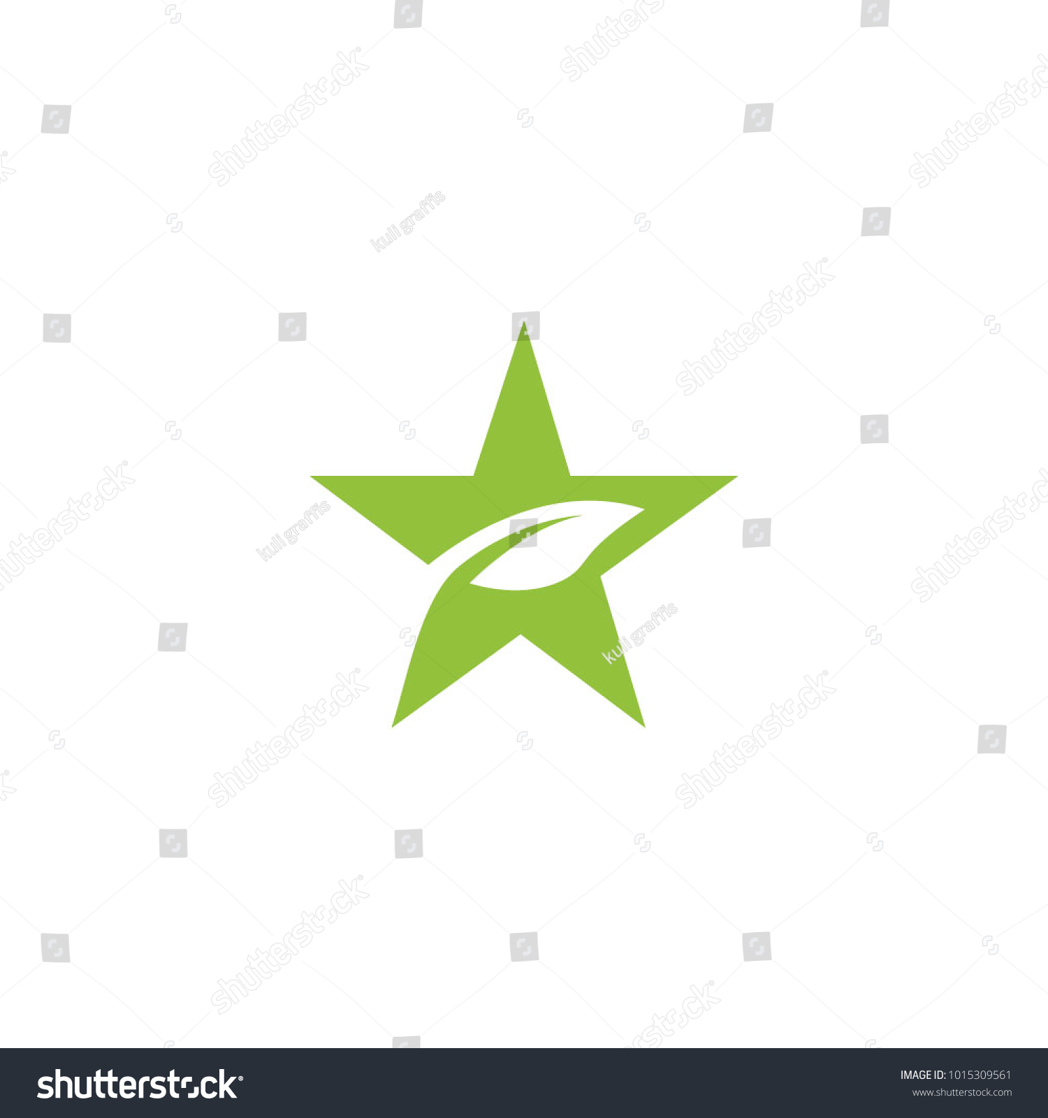 Green Star Logo Vector Stock Vector (Royalty Free) 1015309561 ...