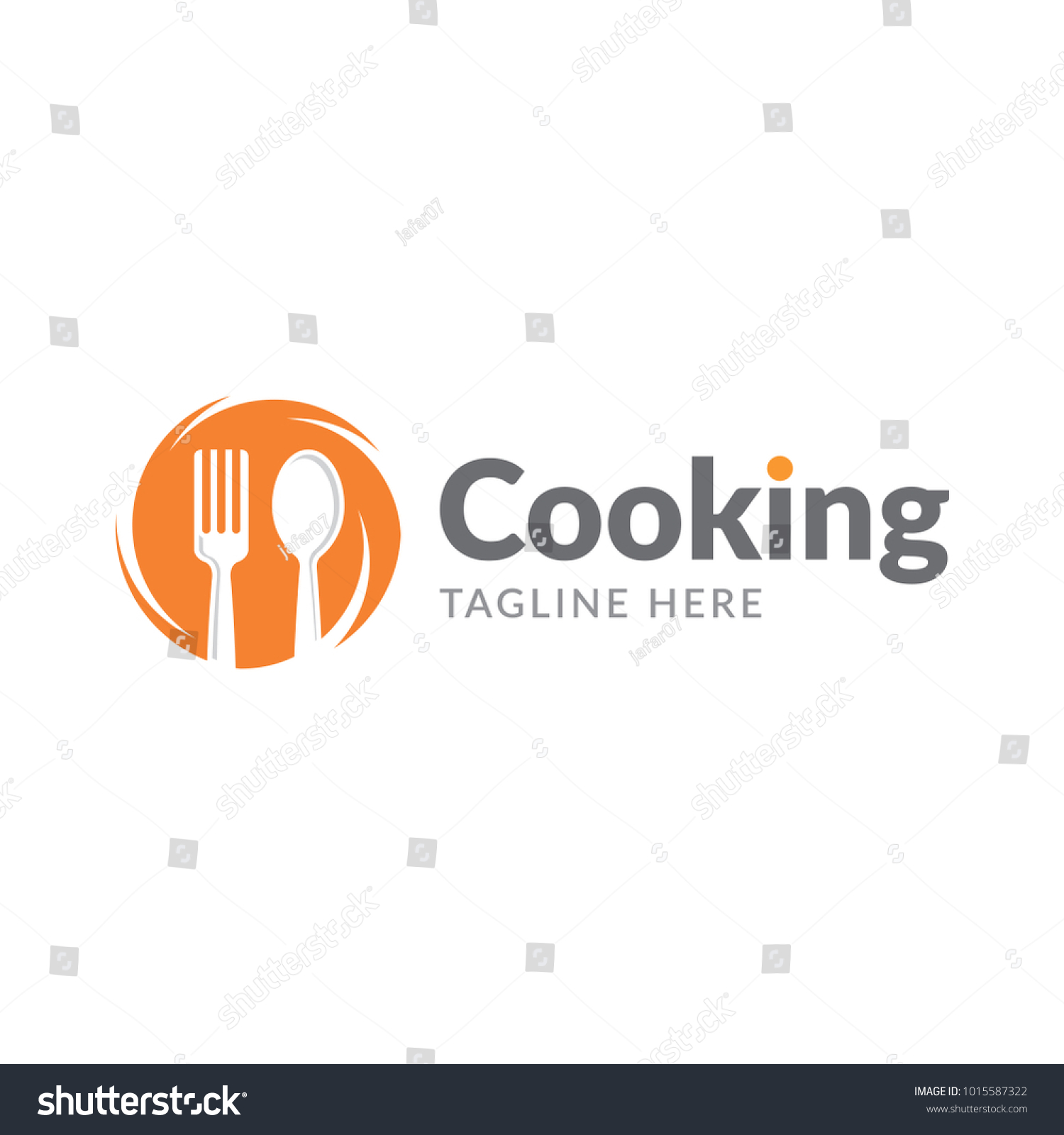 Cooking Food Fork Spoon Restaurant Logo Stock Vector (Royalty Free ...