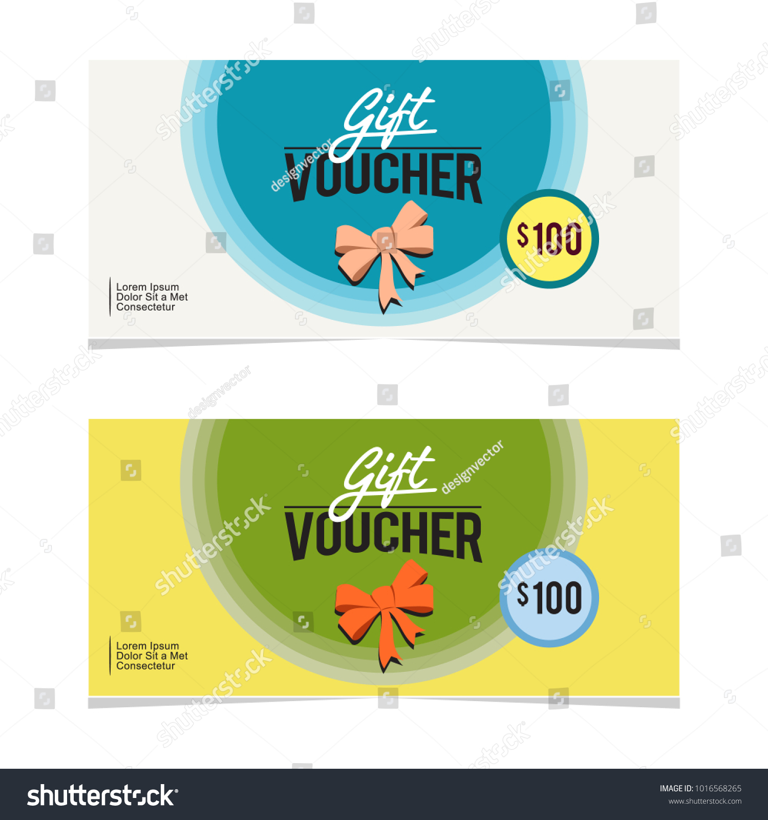 Gift Voucher Award 200 Ribbon Template Stock Vector (Royalty Free ...