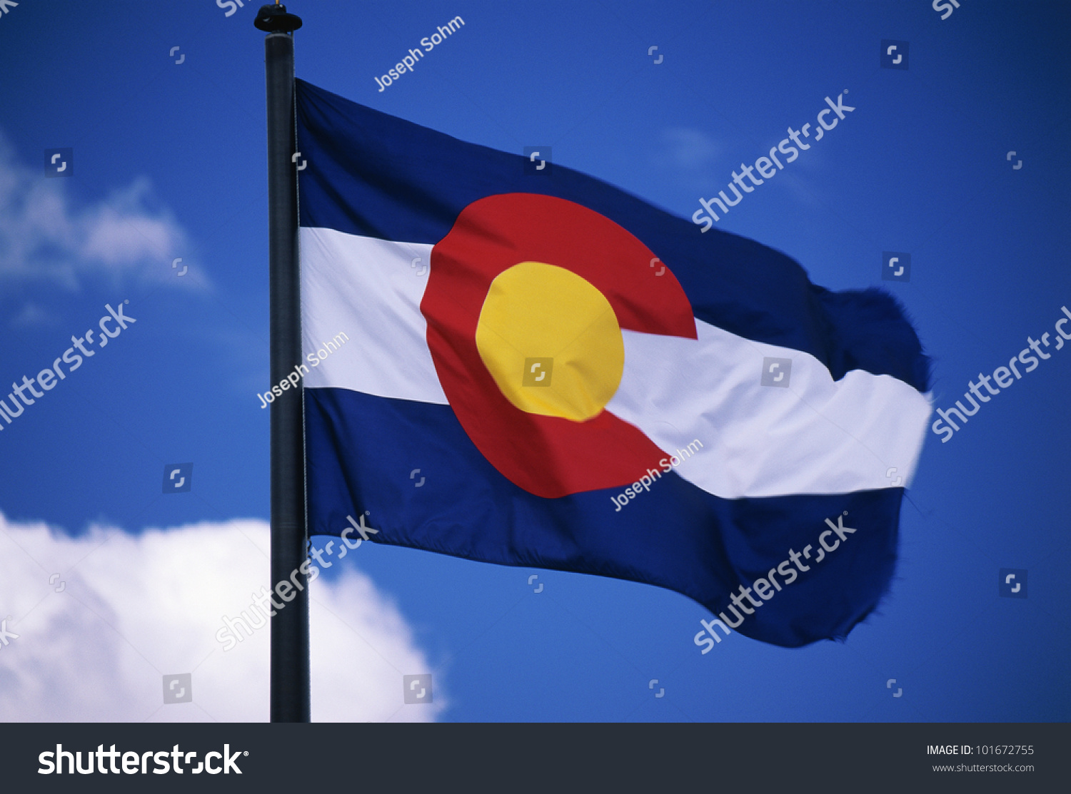 This Colorado State Flag Waving Wind Stock Photo 101672755 | Shutterstock