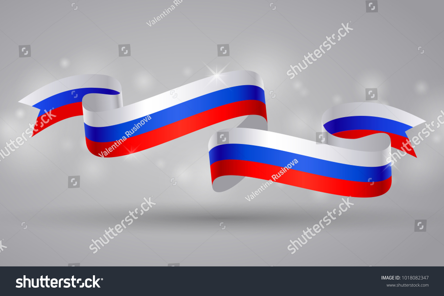 Лента из российского флага
