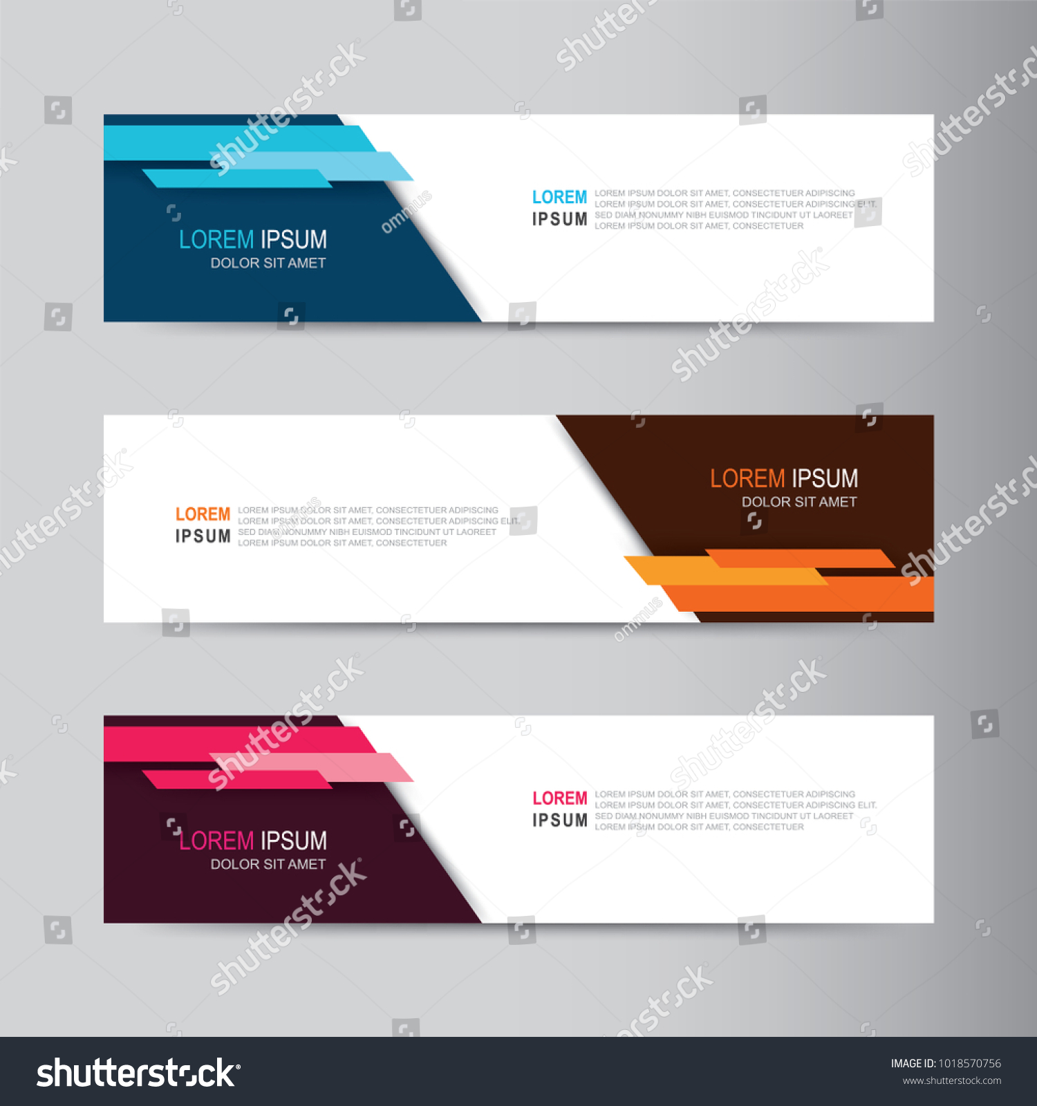 Vector Abstract Banner Design Modern Web Stock Vector (Royalty Free ...