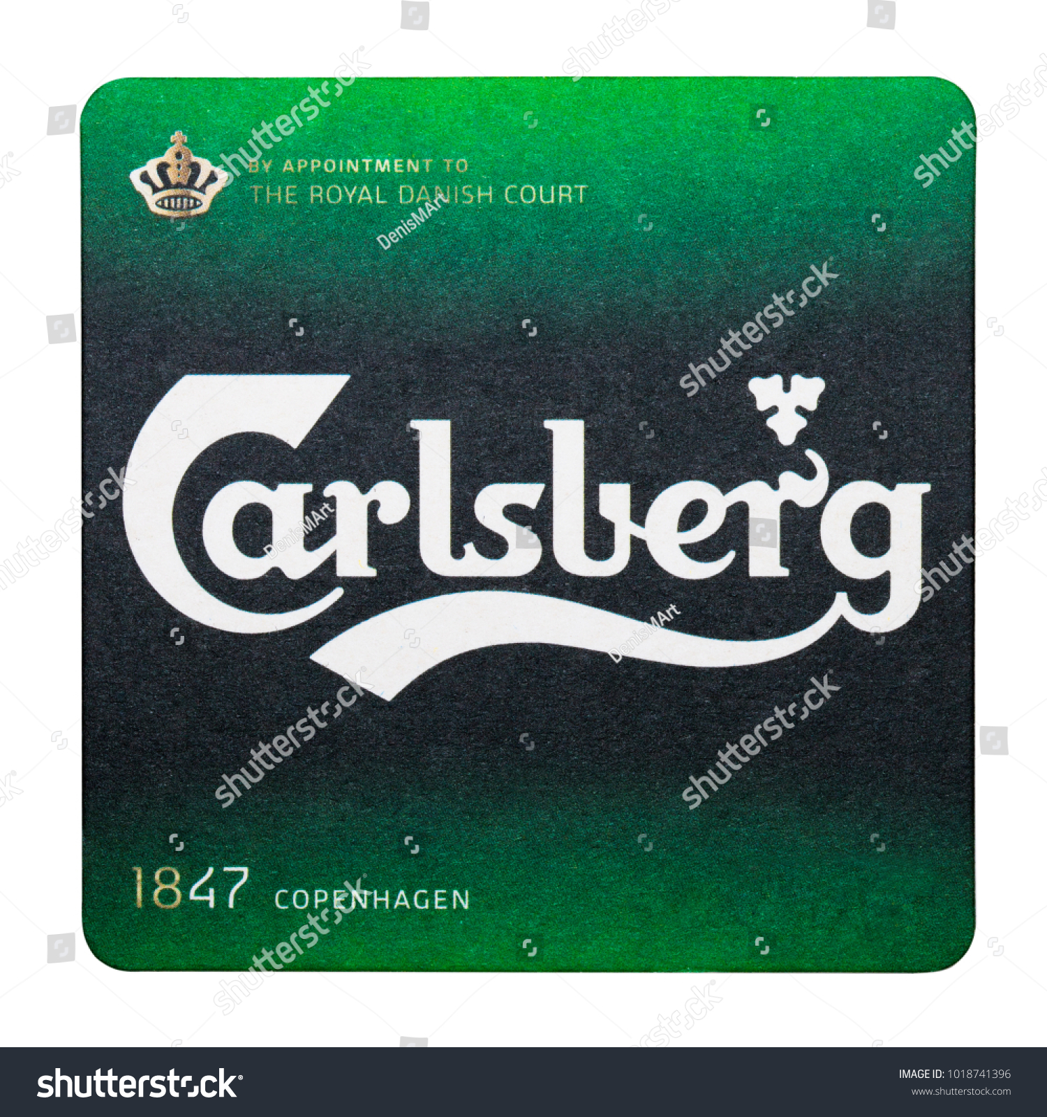 Carlsberg coaster "probabubbly glass" beer mat 