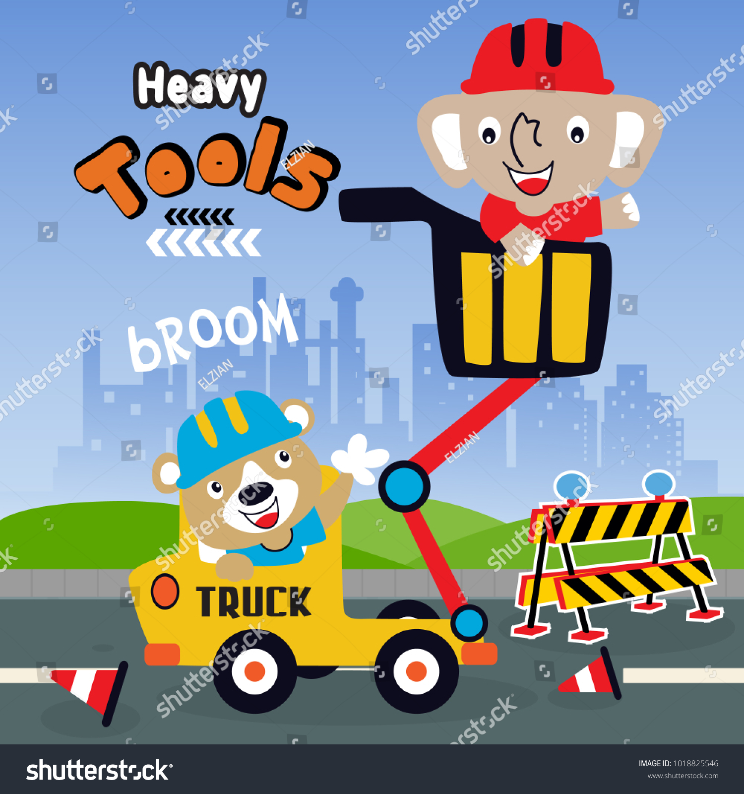 Heavy Tool Cartoon Vector Art Stock Vector (Royalty Free) 1018825546 ...