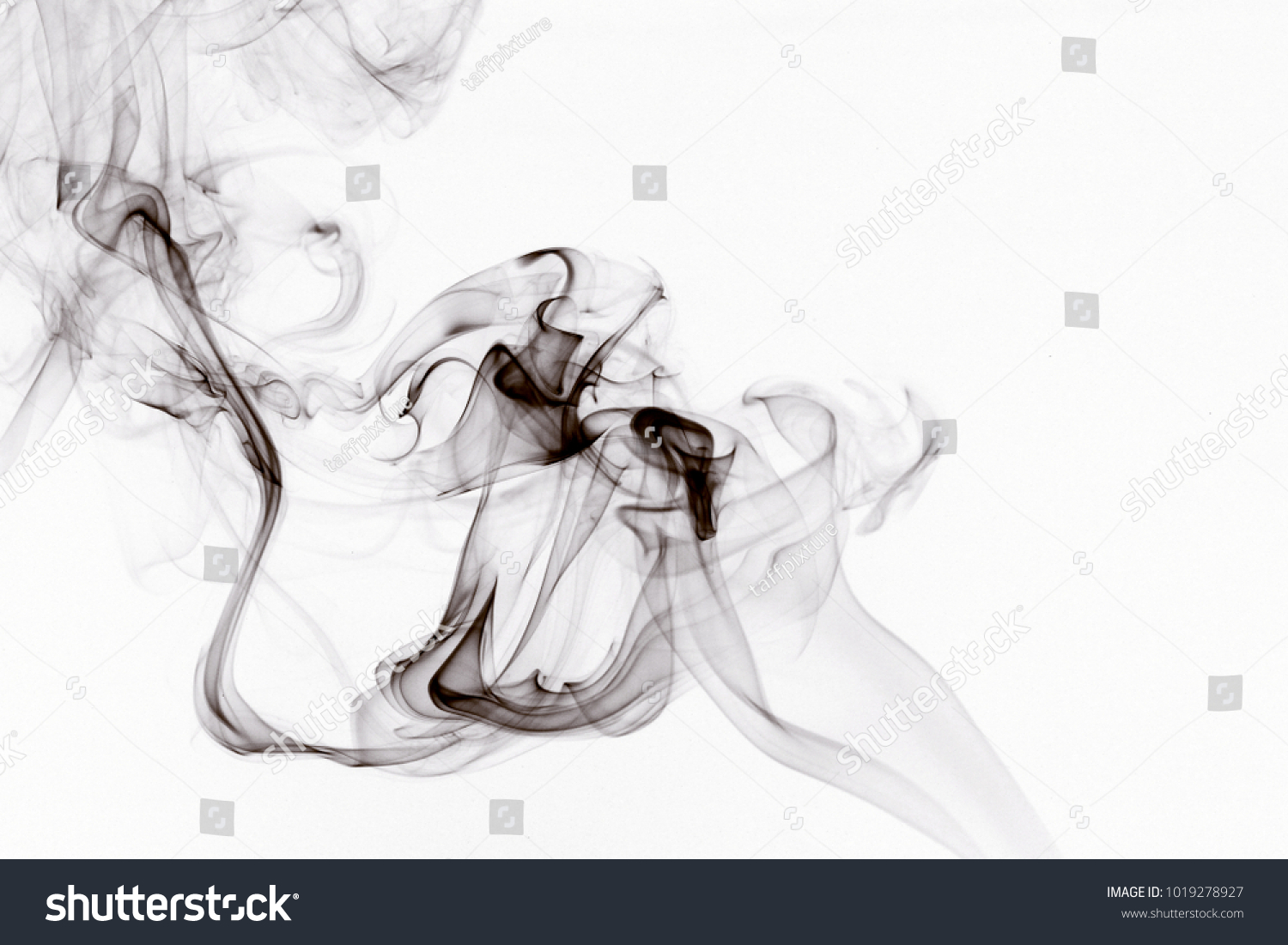 Smoke Abstract White Background Smoke Collection Stock Photo 1019278927 ...