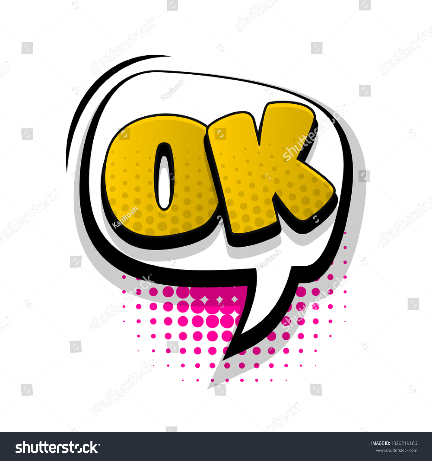 Fine Good Ok Hand Drawn Pictures Stock Vector (Royalty Free) 1020219166 ...