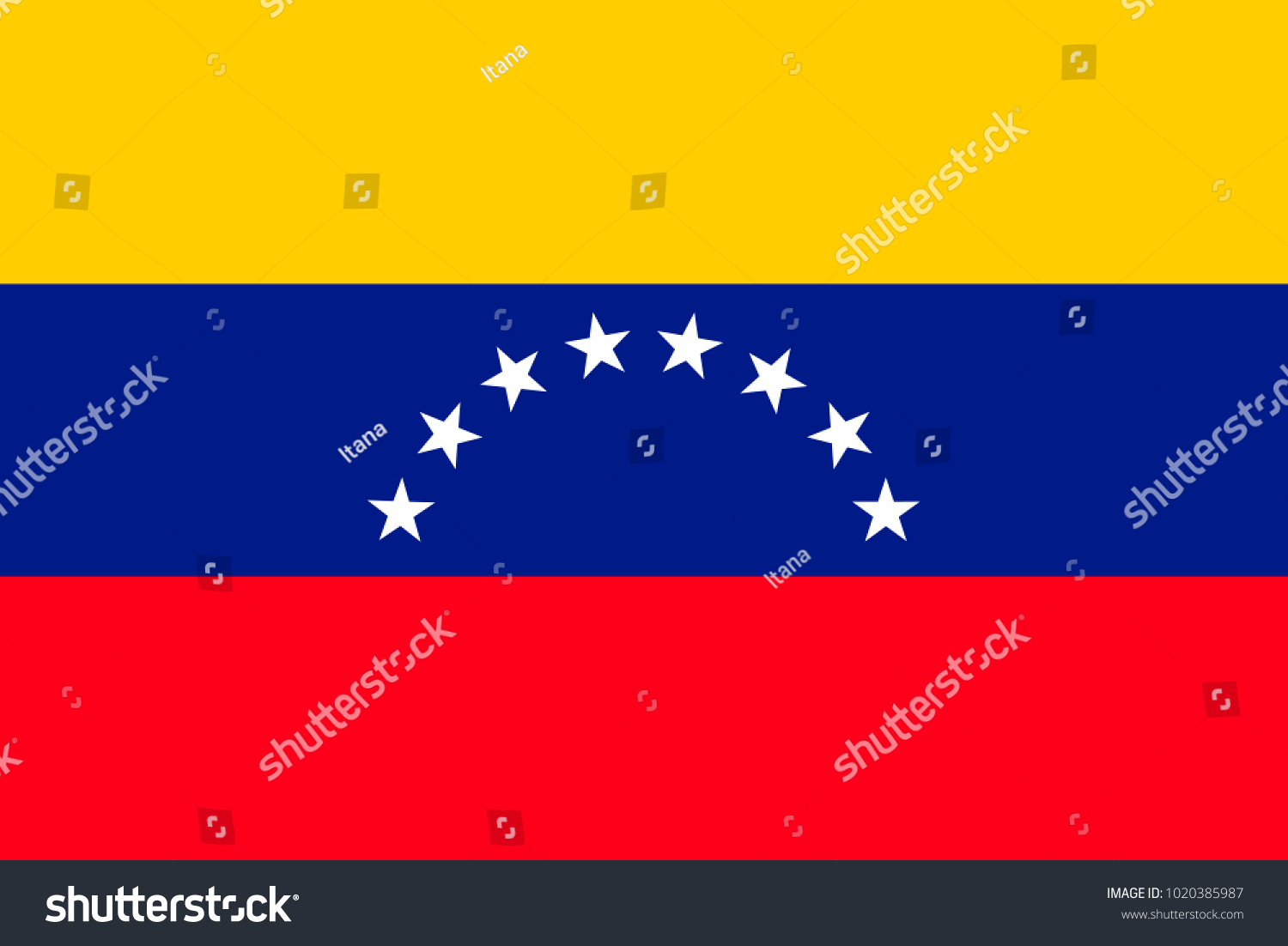 Flag Venezuela Symbol Independence Day Stock Illustration 1020385987  Shutterstock