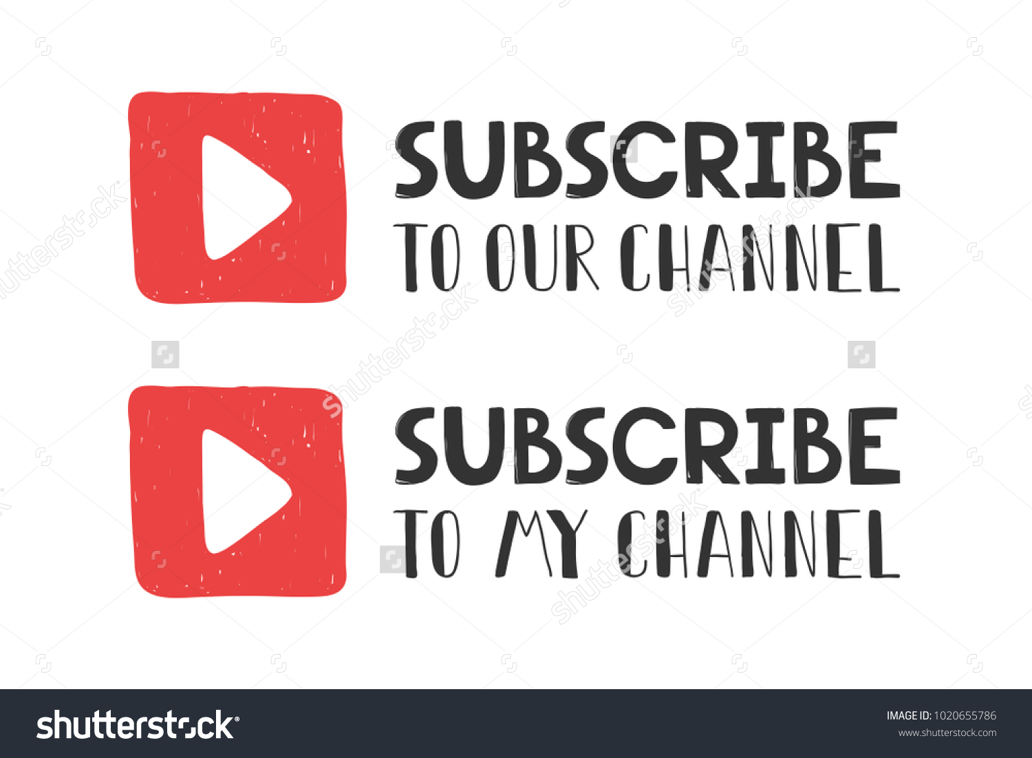 3 Youtube subscribe to my channel Images, Stock Photos & Vectors ...