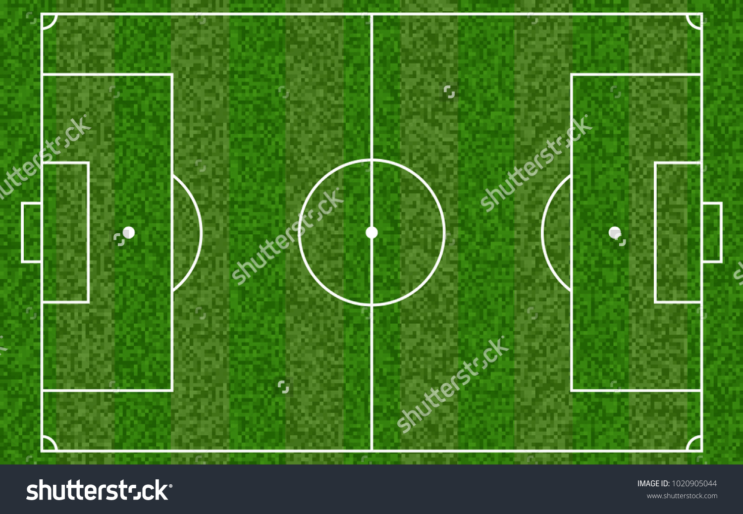 Soccer Field Football European Field Vector Stock Vector (Royalty Free ...