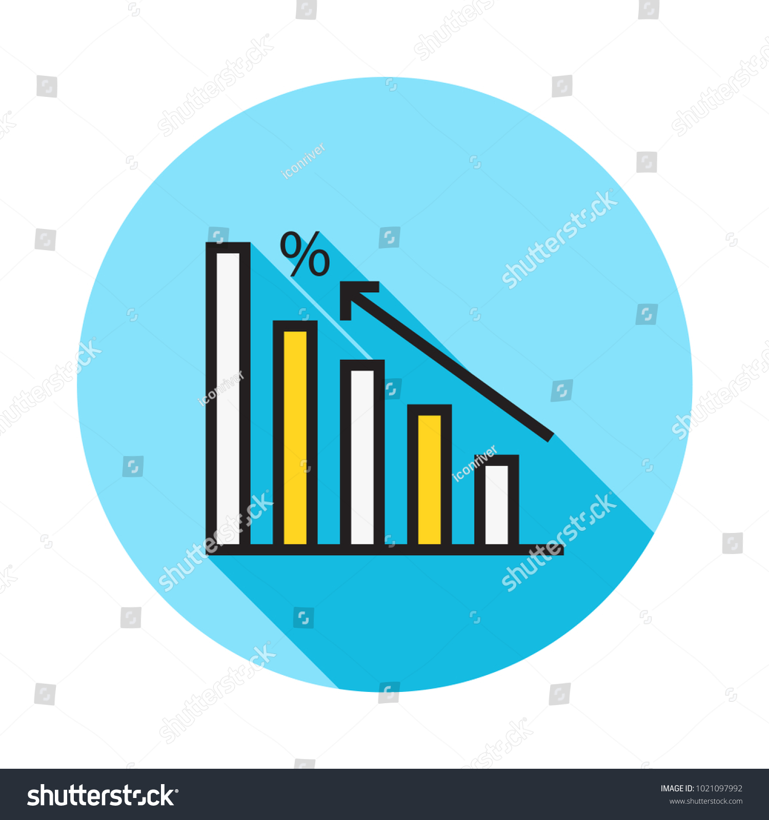 Graph Chart Growth Stock Vector (Royalty Free) 1021097992 | Shutterstock