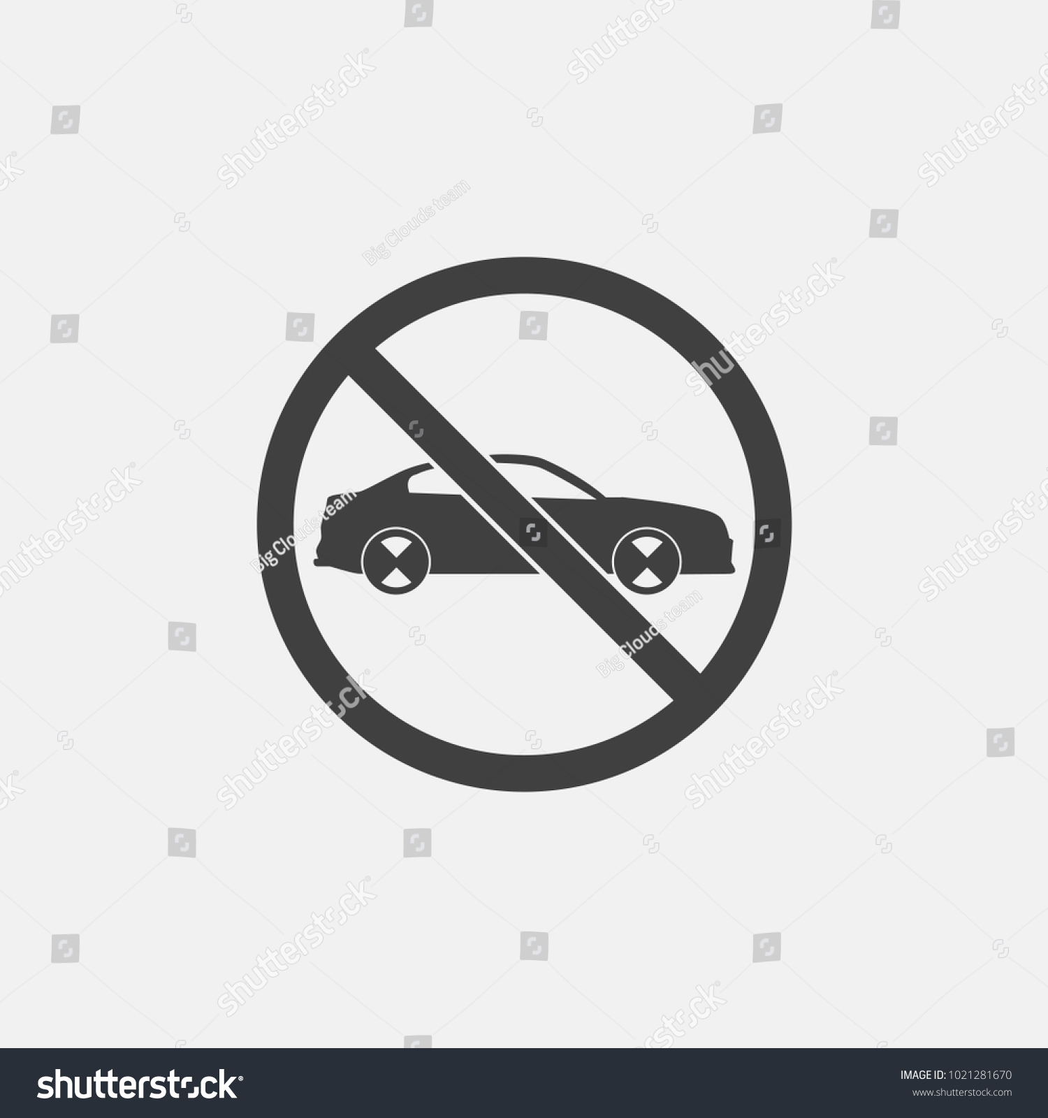 No Parking Icon Vector No Camera Stock Vector (Royalty Free) 1021281670 ...