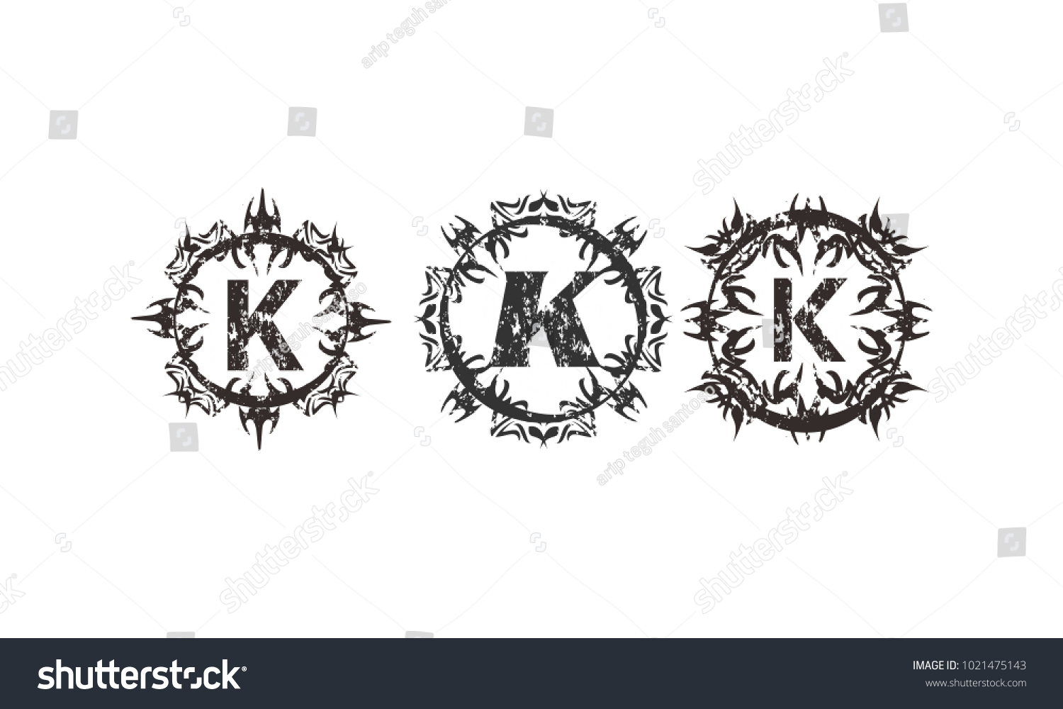rough-letter-k-template-set-stock-vector-royalty-free-1021475143