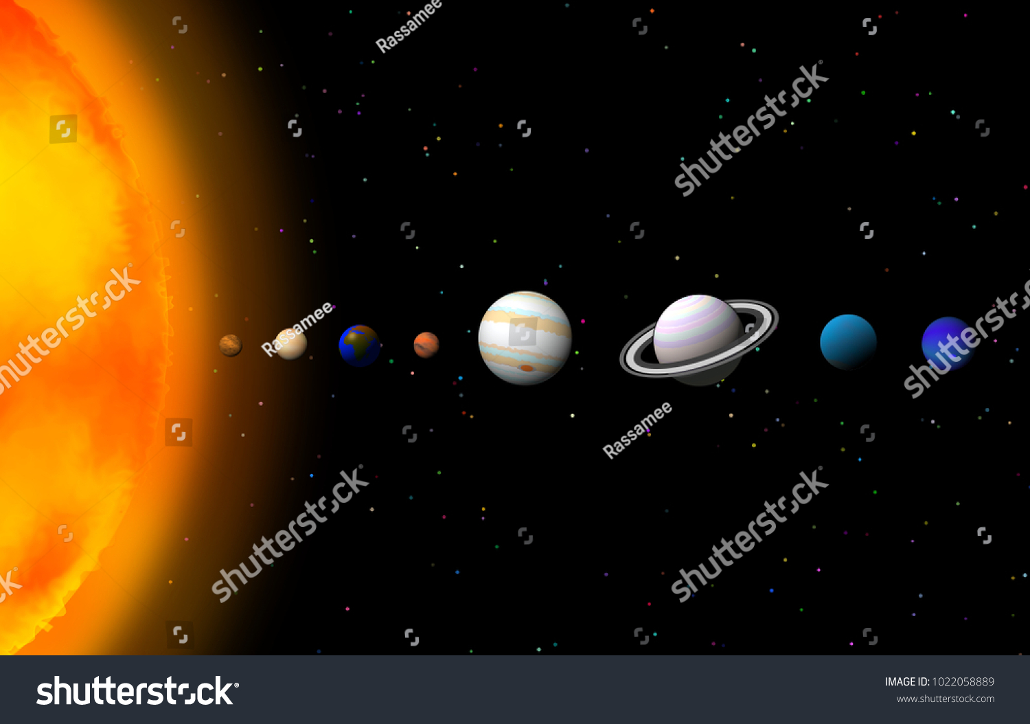 Solar System Constellations Universe Illustrations Graphic Stock ...