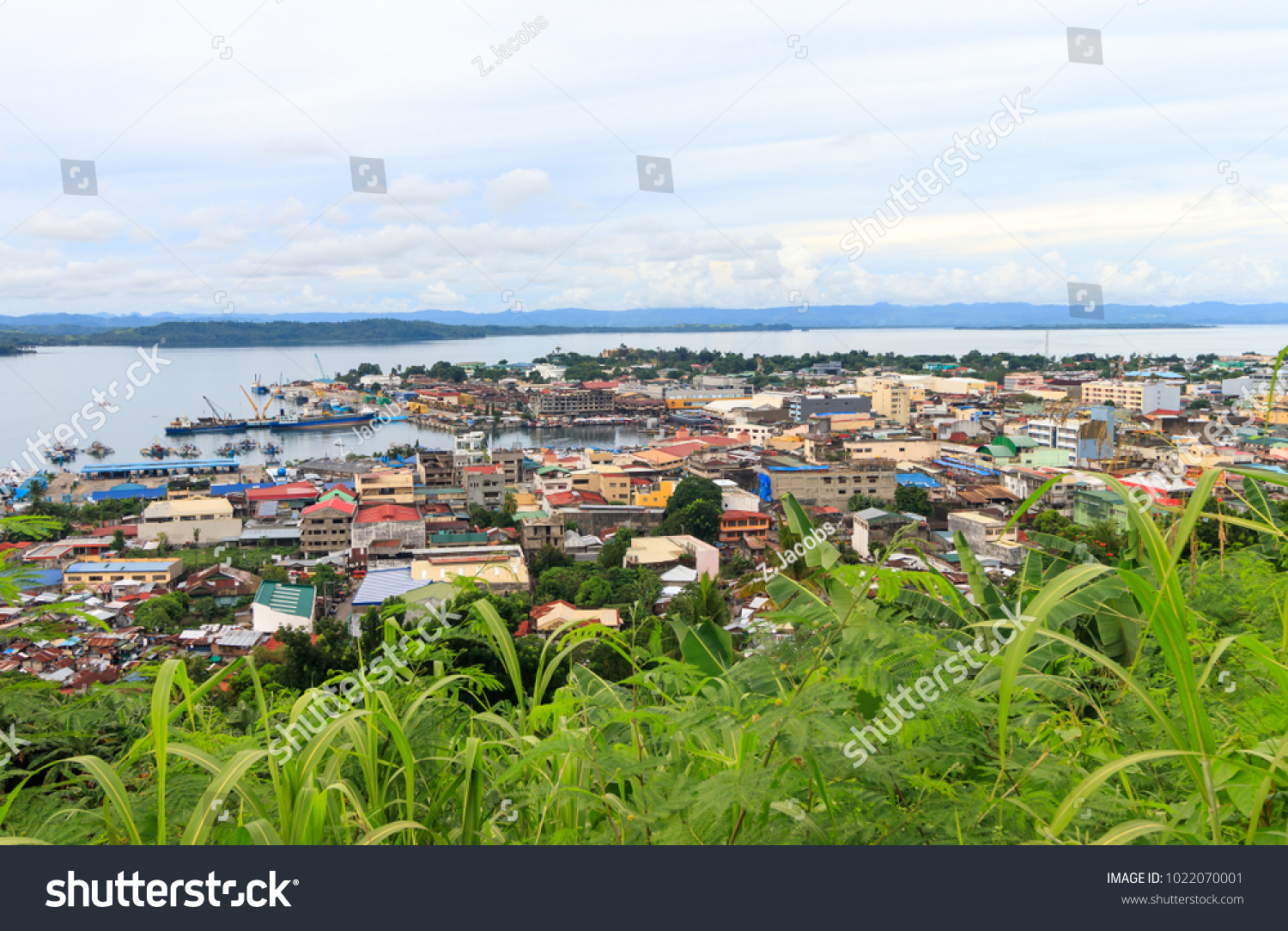 Philippines Leyte Tacloban City View On Stock Photo 1022070001 ...