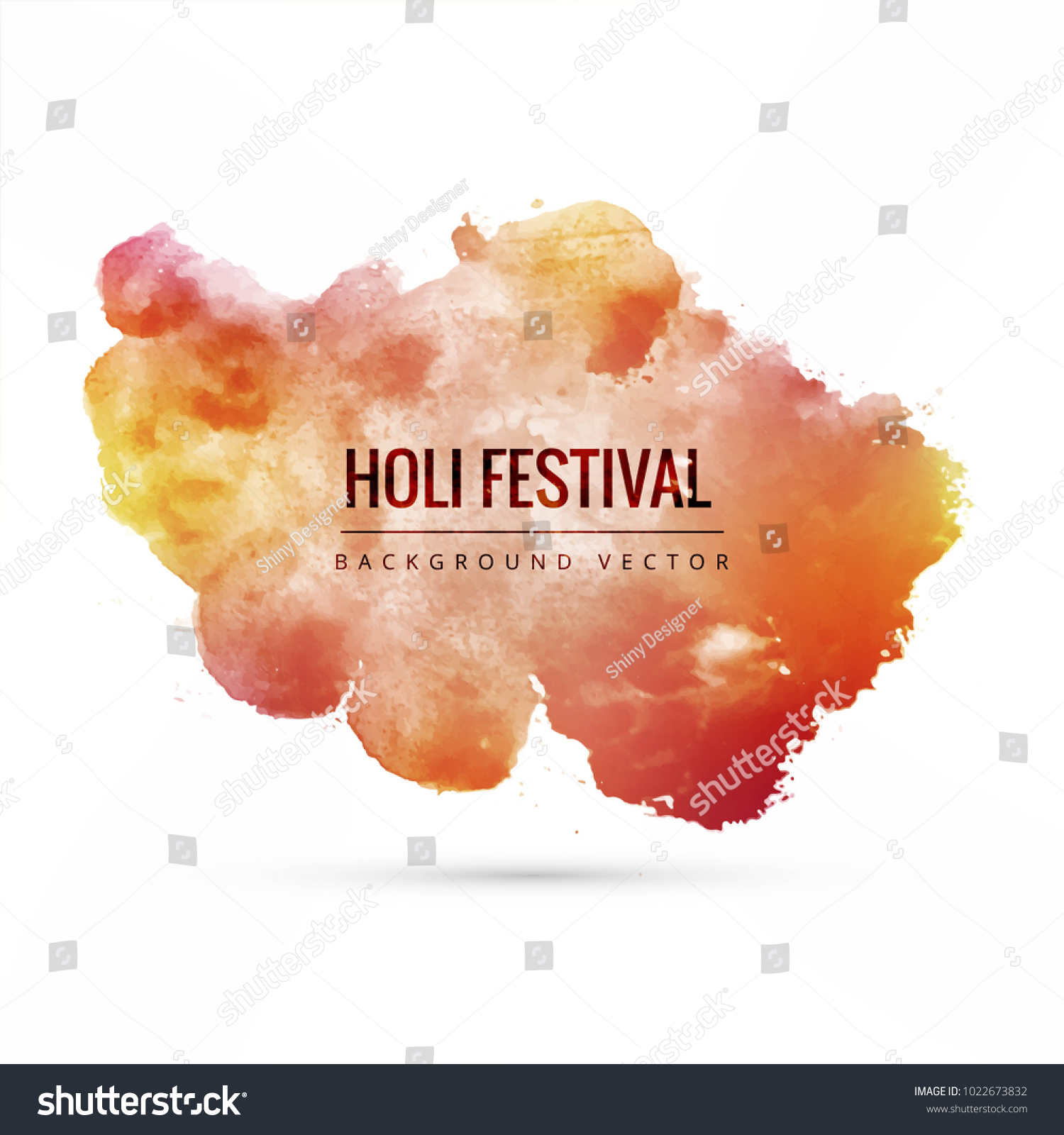 Illustration Colorful Happy Holi Background Festival Stock Vector ...