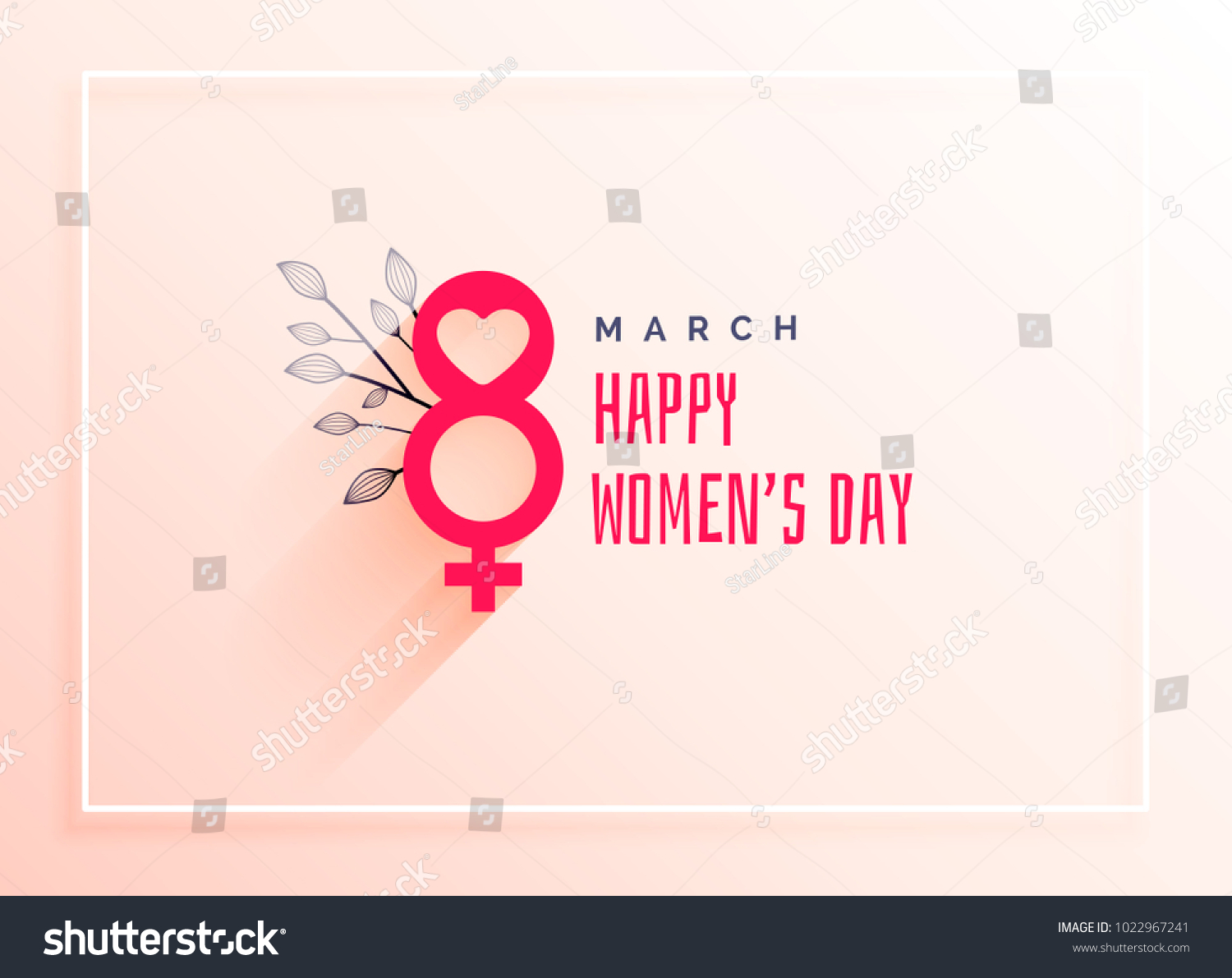 8th March International Womens Day Celebration Stock Vector (Royalty