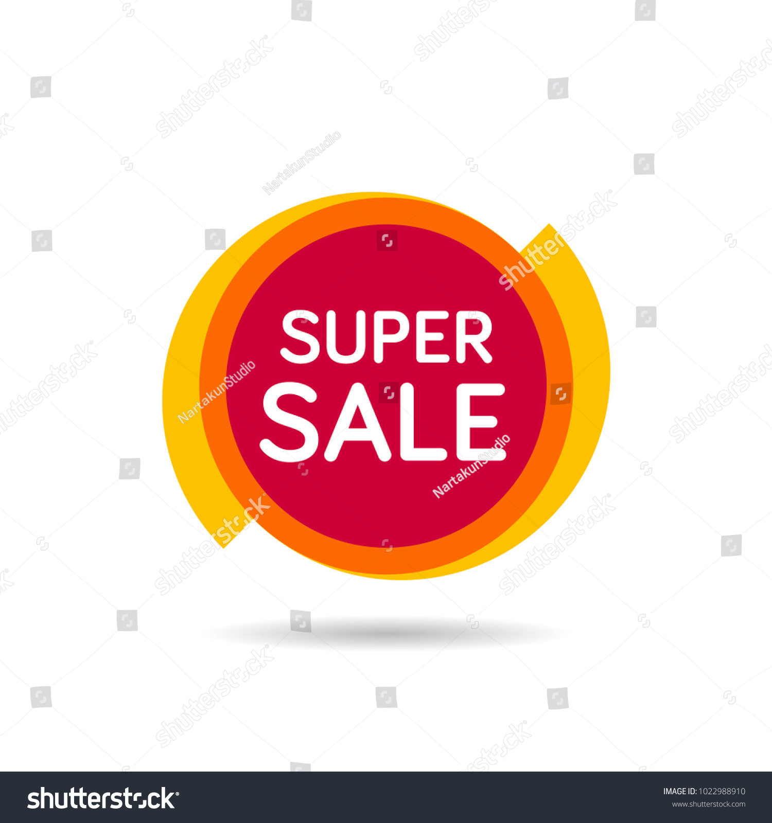 Super Sale Sticker Sale Red Tag Stock Vector (royalty Free) 1022988910 