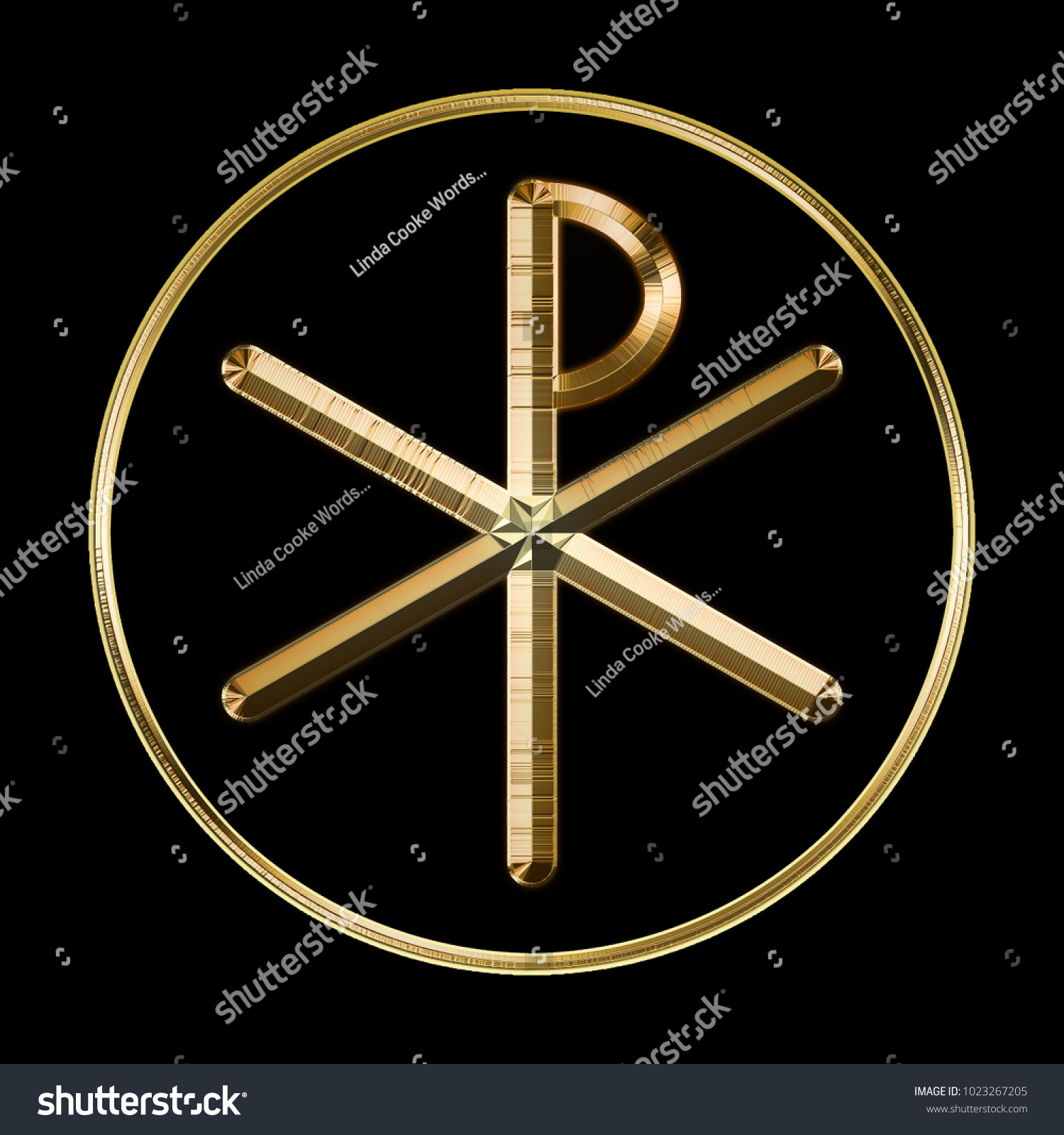 Ancient Christian Chirho Symbol First Two Stock Illustration 1023267205 ...