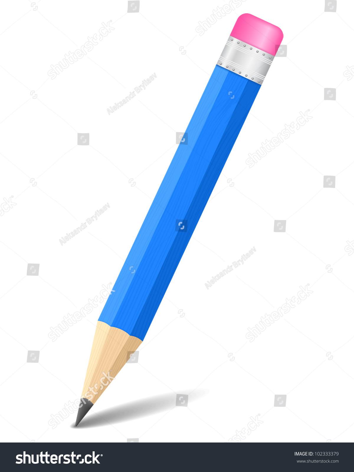 Blue Pencil Vector Eps10 Illustration Stock Vector (Royalty Free ...