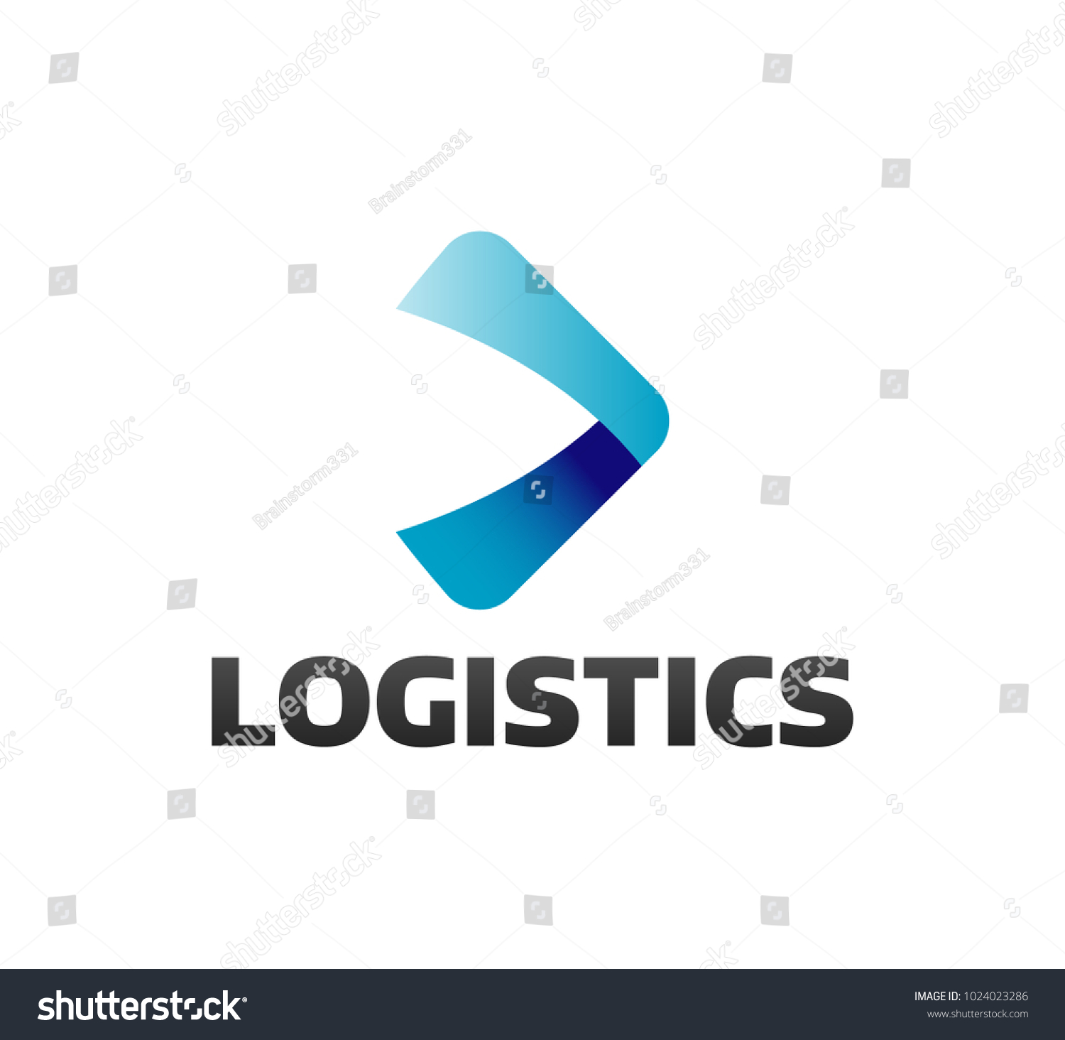 Logistic Company Logo Arrow Icon Delivery Stock Vector (Royalty Free ...