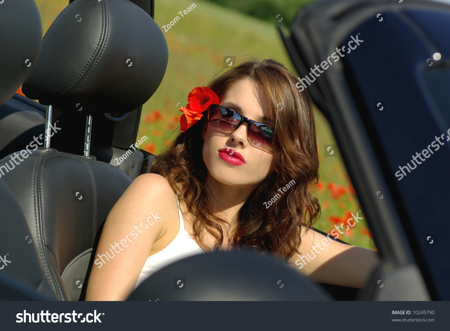 Sexy Summer Girl Car Stock Photo 10245790 | Shutterstock