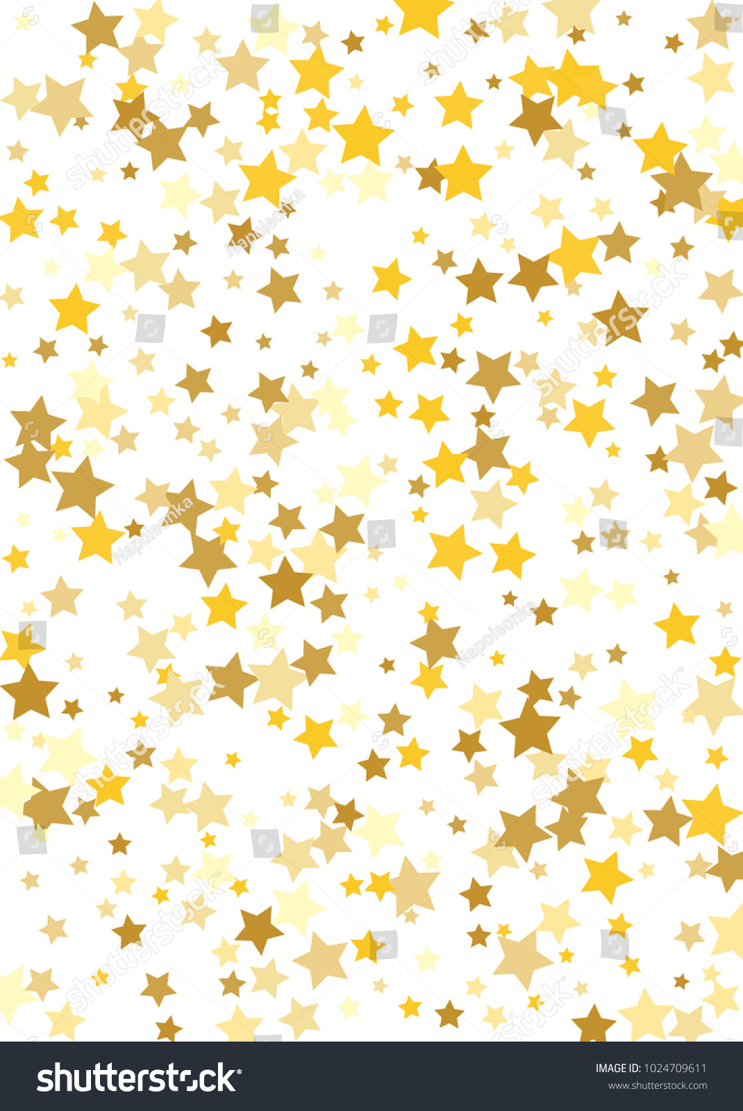 Gold Background Gold Stars On White Stock Vector (Royalty Free ...