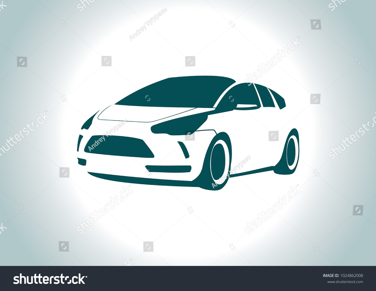 Silhouette Car Citroen Stock Vector (Royalty Free) 1024862008 ...