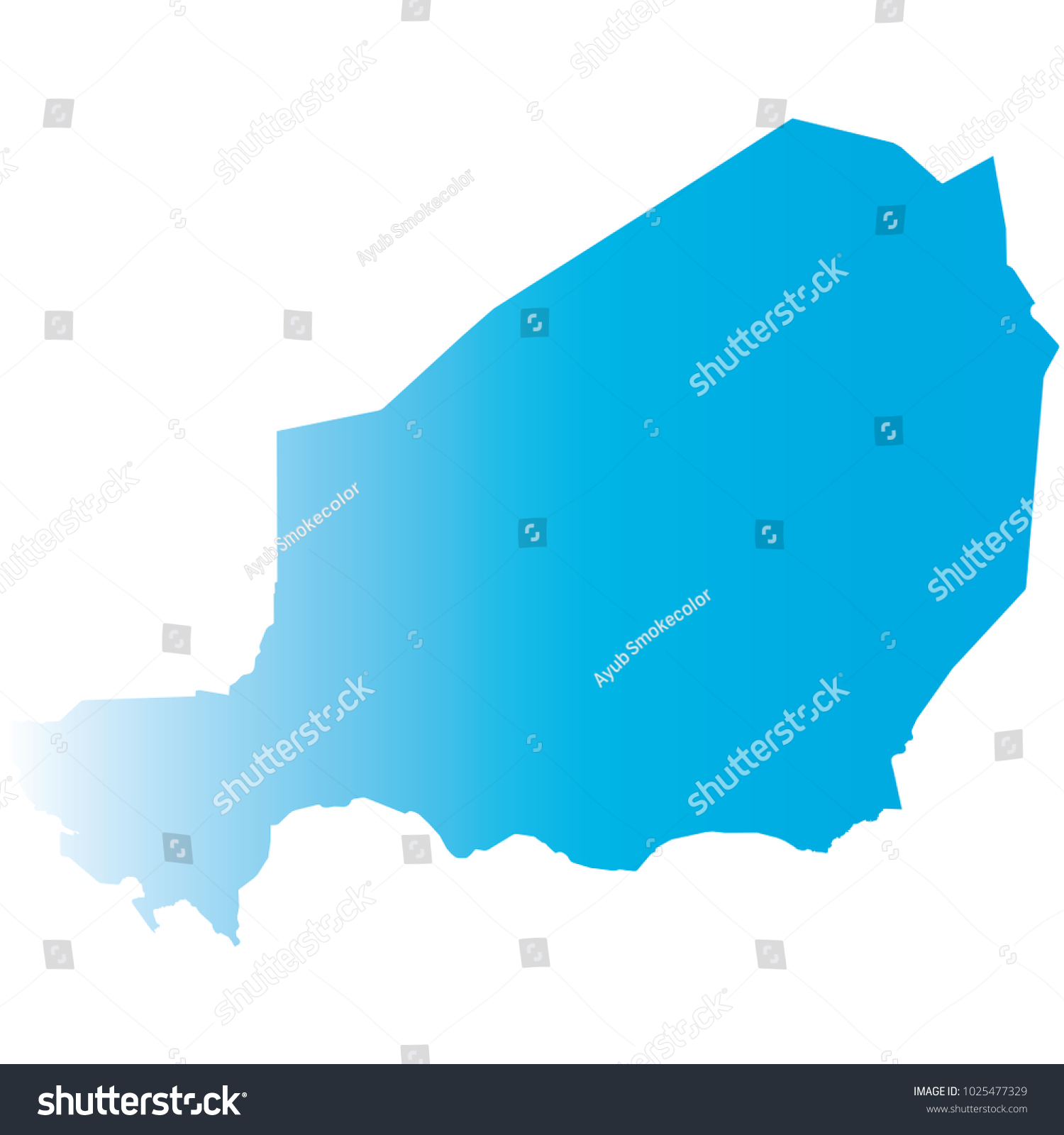 High Detailed Blue Vector Map Departments Stock Vector (Royalty Free ...