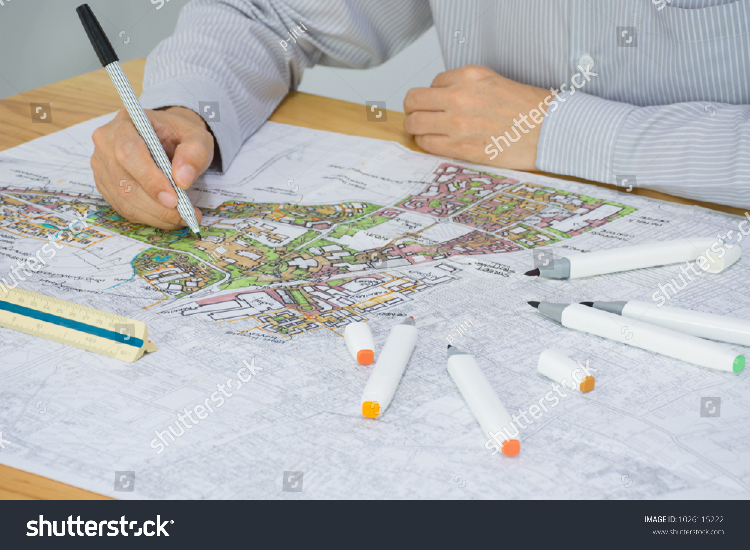 Master Plan Urban Landscape Design Urban Stock Photo 1026115222 ...