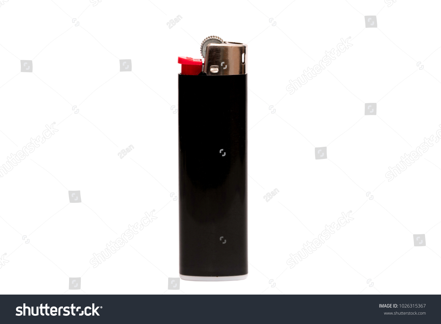 Black Lighter Isolated On White Background Stock Photo 1026315367 ...