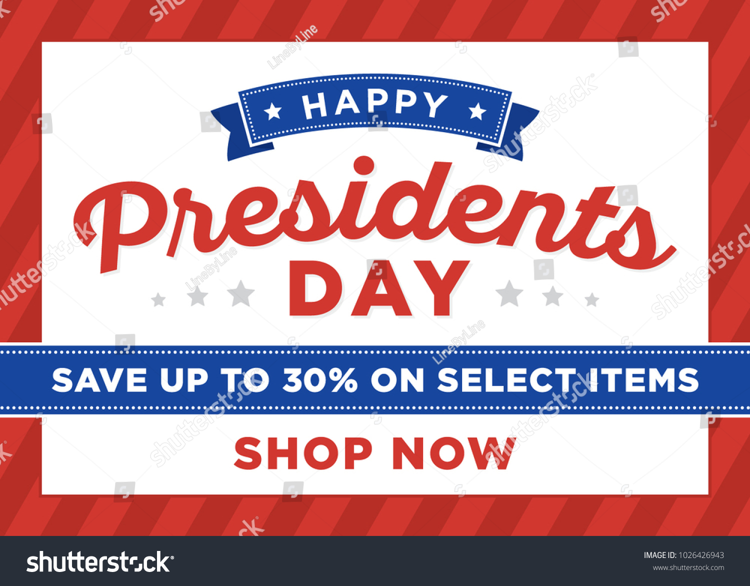 Presidents Dale Sale Shop Sign Text Stock Vector (Royalty Free ...