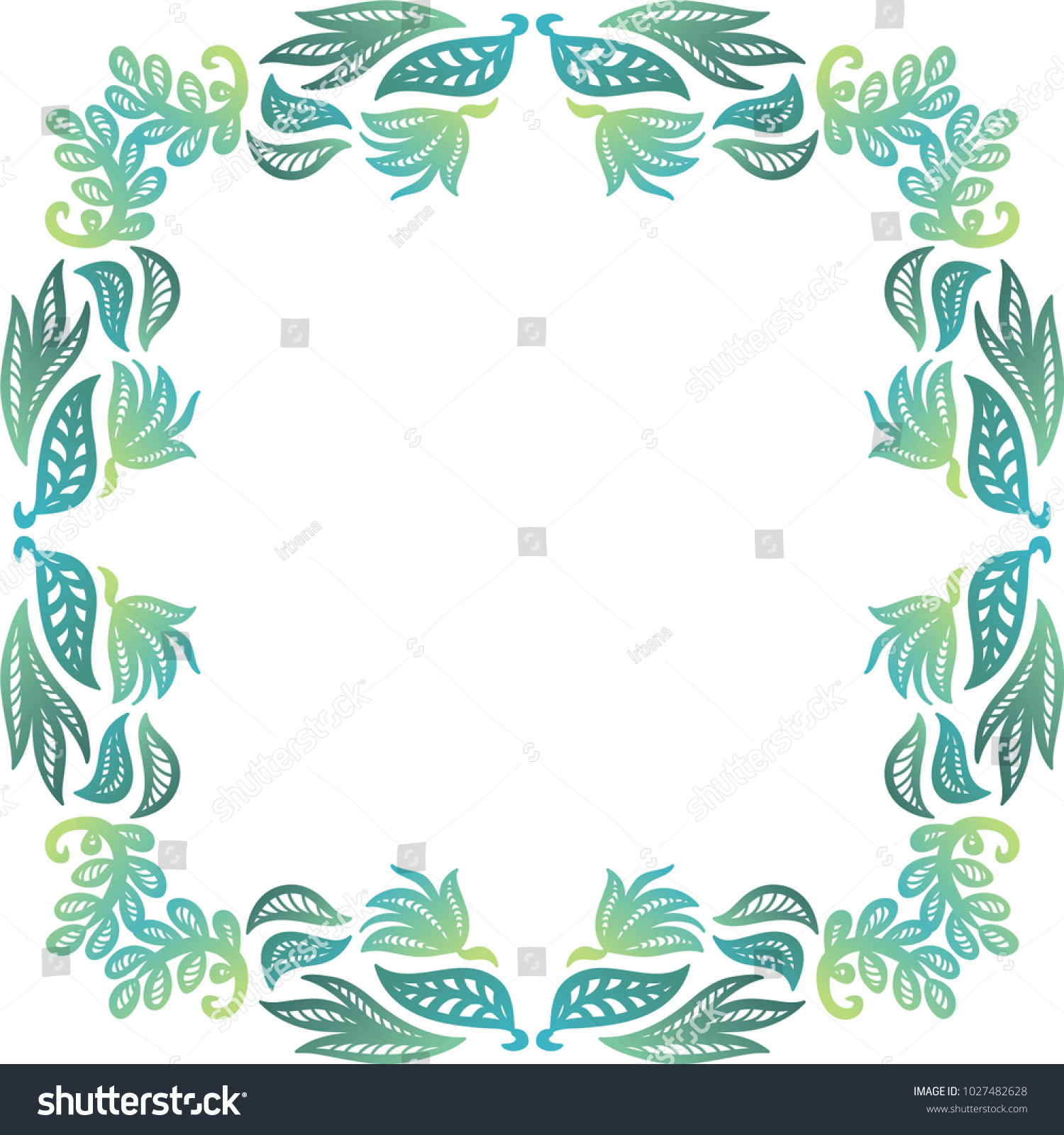 Nature Frame Vector Illustration Stock Vector (Royalty Free) 1027482628 ...